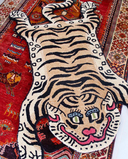 Medium "Raja" Hand Tufted Indian Tiger Rug 91x152