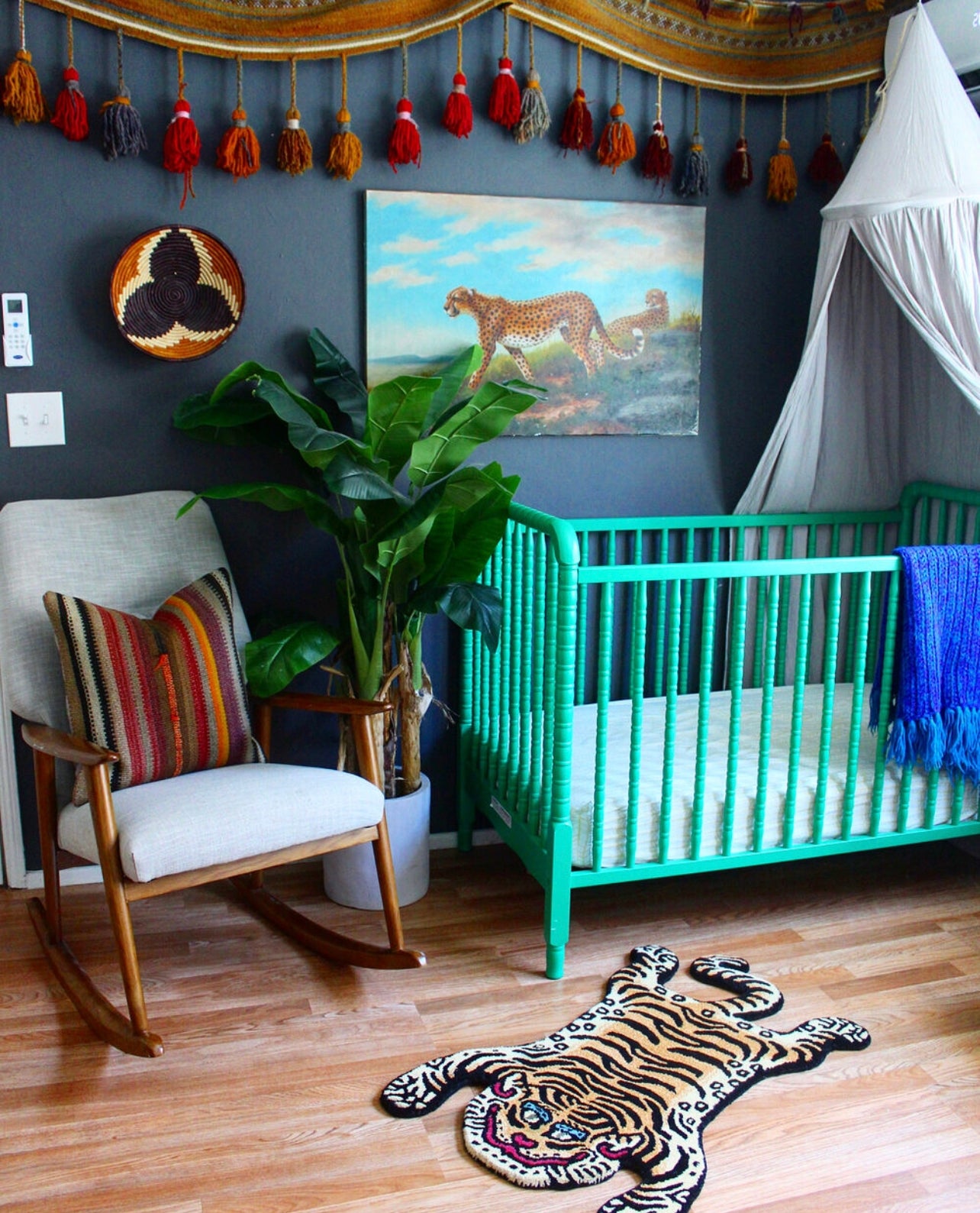 Small "Raja" Hand-Tufted Tiger Rug 61x91cm