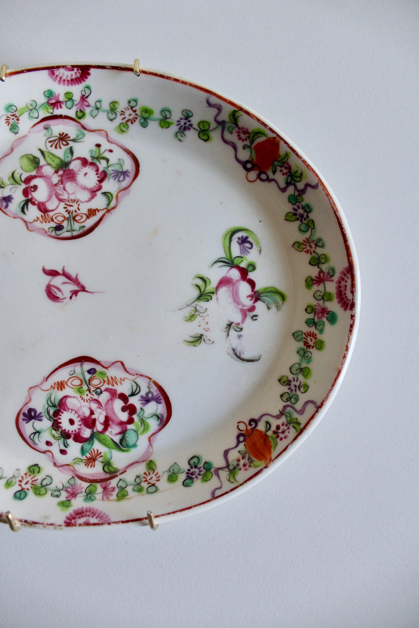 Antique Chinese Export Porcelain Oval Dish