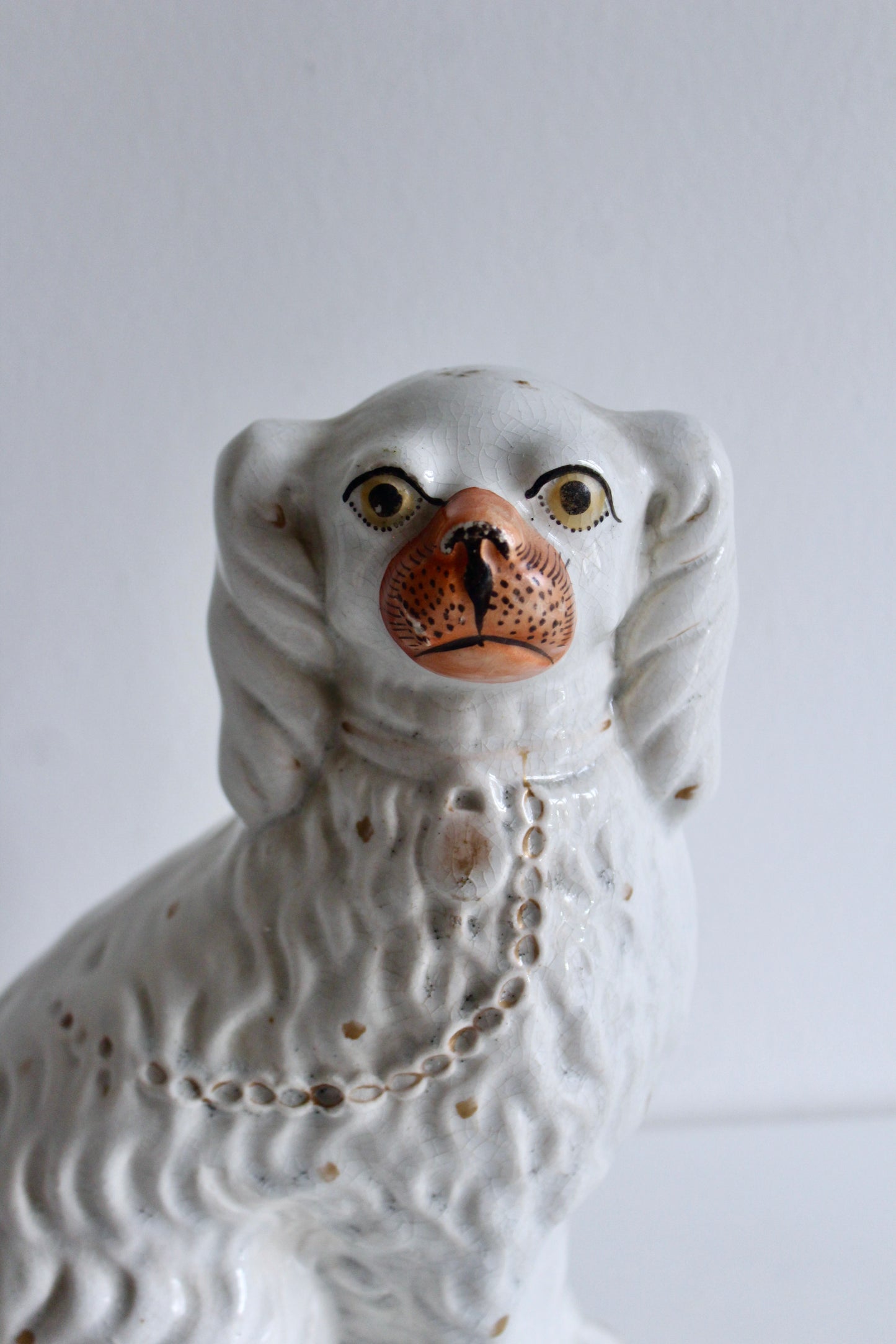 Victorian Staffordshire-style Spaniel Figure, late 19th century (circa 1880–1900)