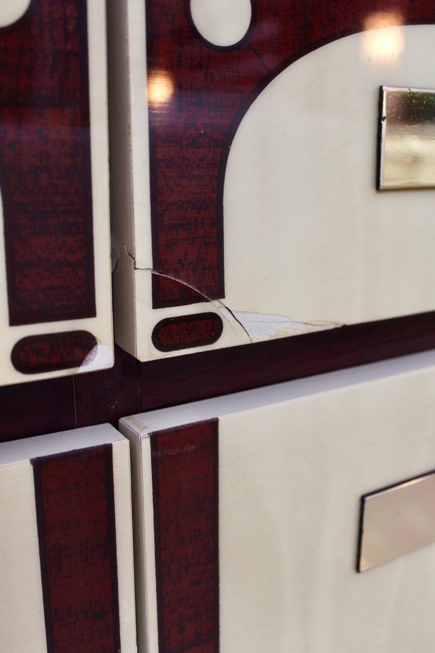 Vintage 1980 Dressing Table & West German Mirror