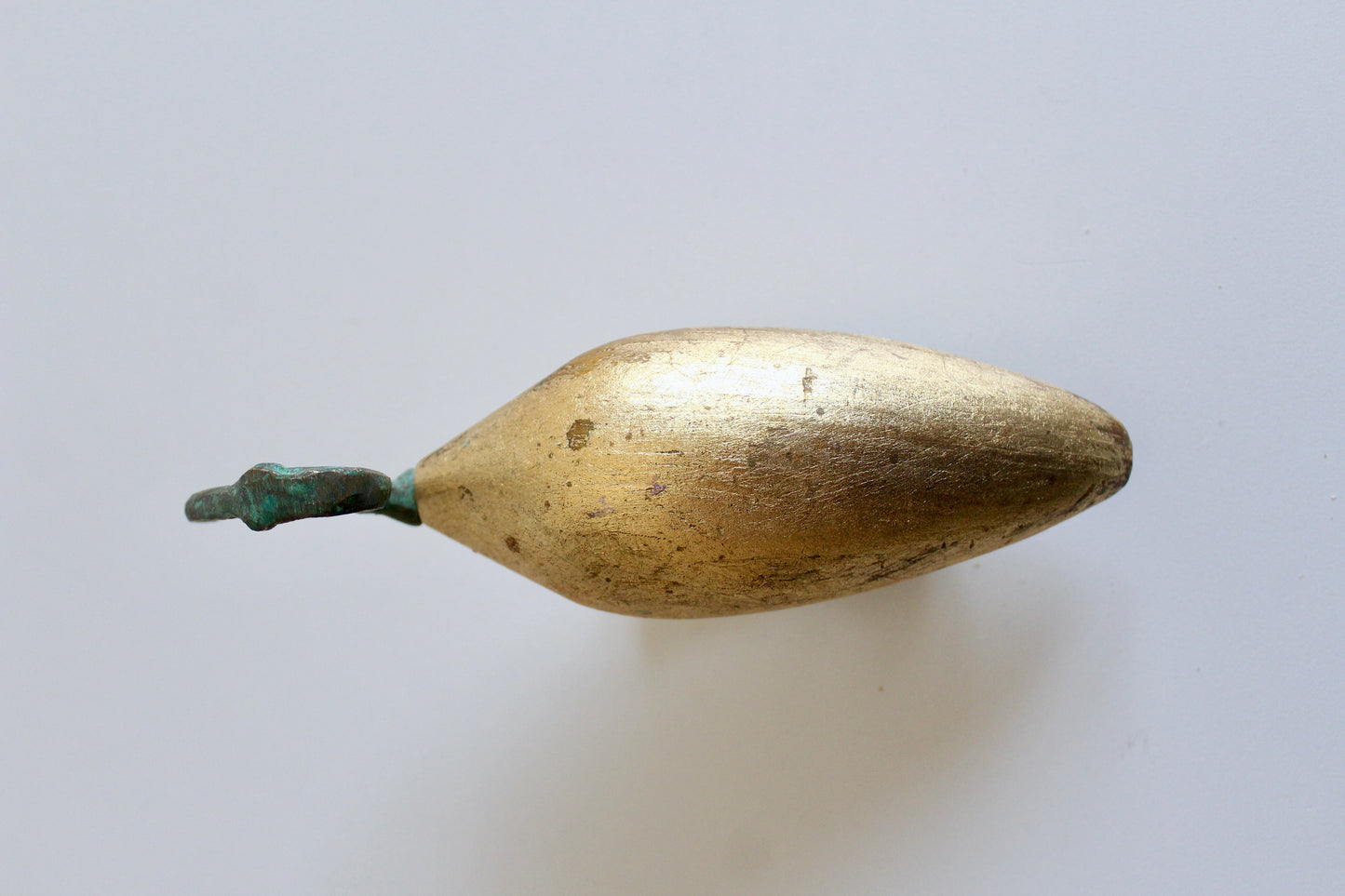 Gold Leaf Heron Sculpture - Egyptian-Inspired Decorative Bird