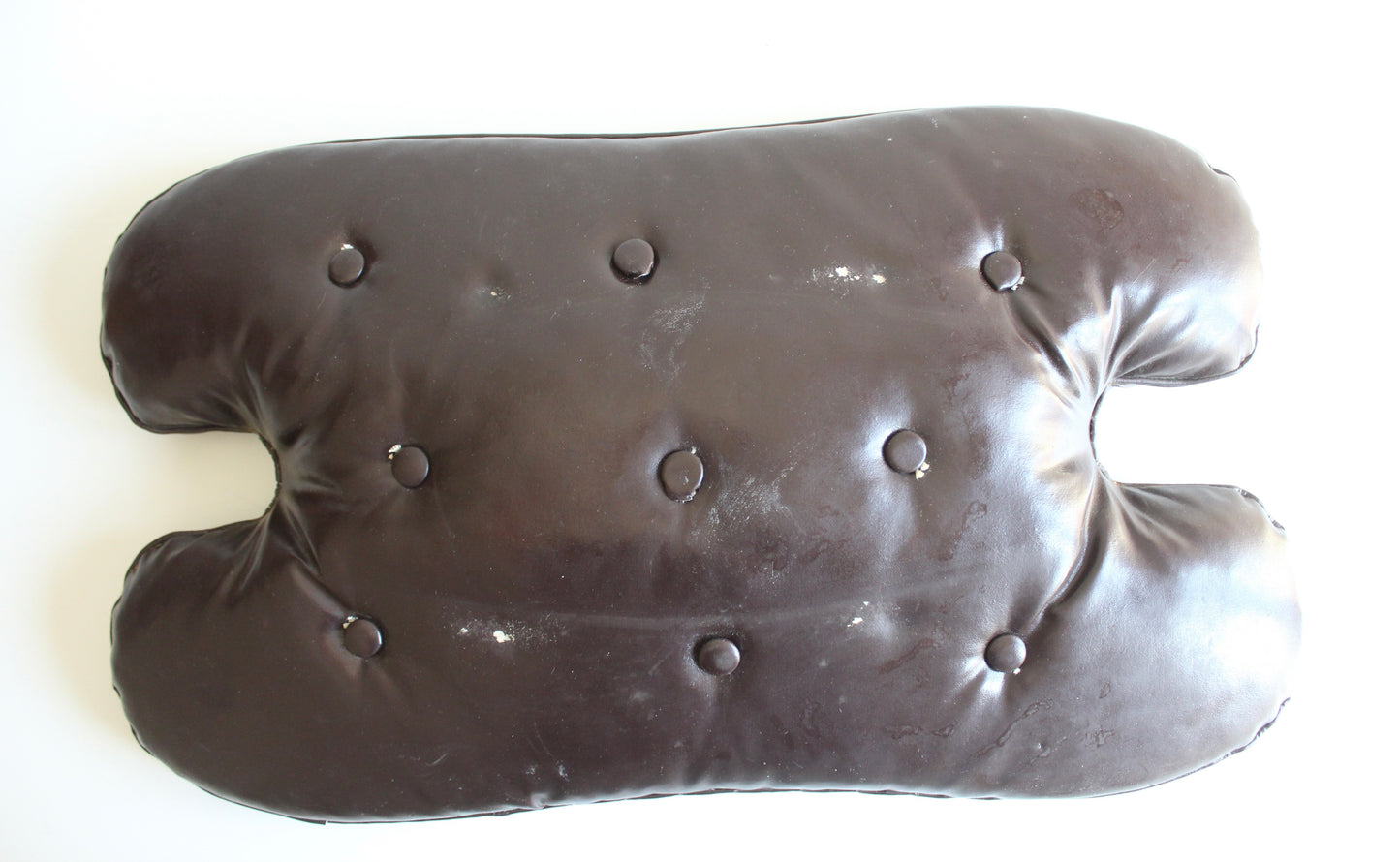 Vintage Handcrafted Pakistani Leather Footstool