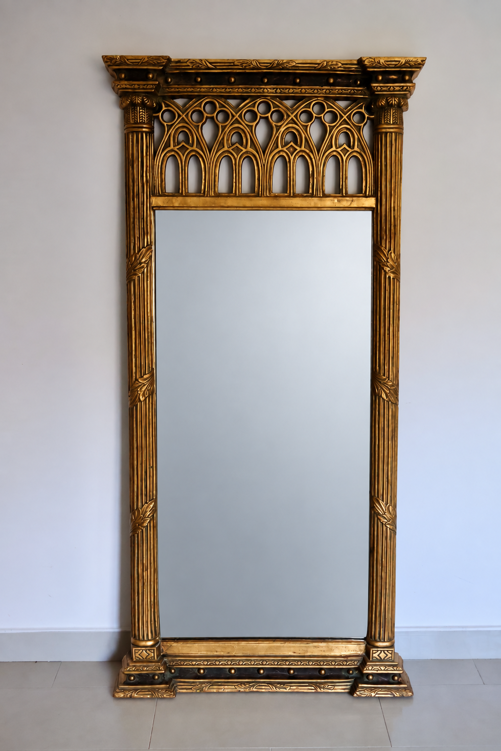 Gothic Revival Style Full-Length Mirror — 81 × 168 cm