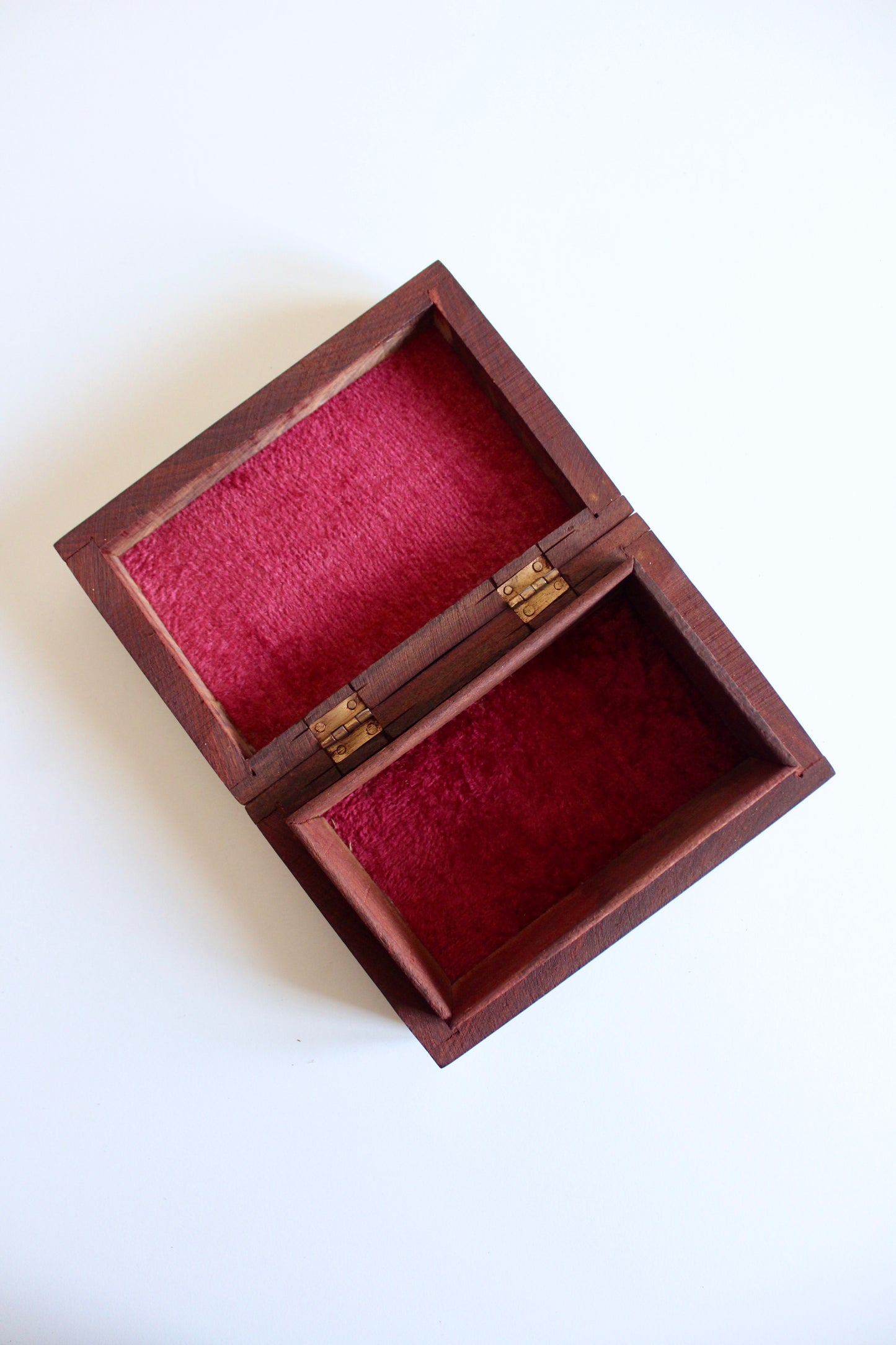 Vintage Hand-Carved Taj Mahal Wooden Keepsake Box