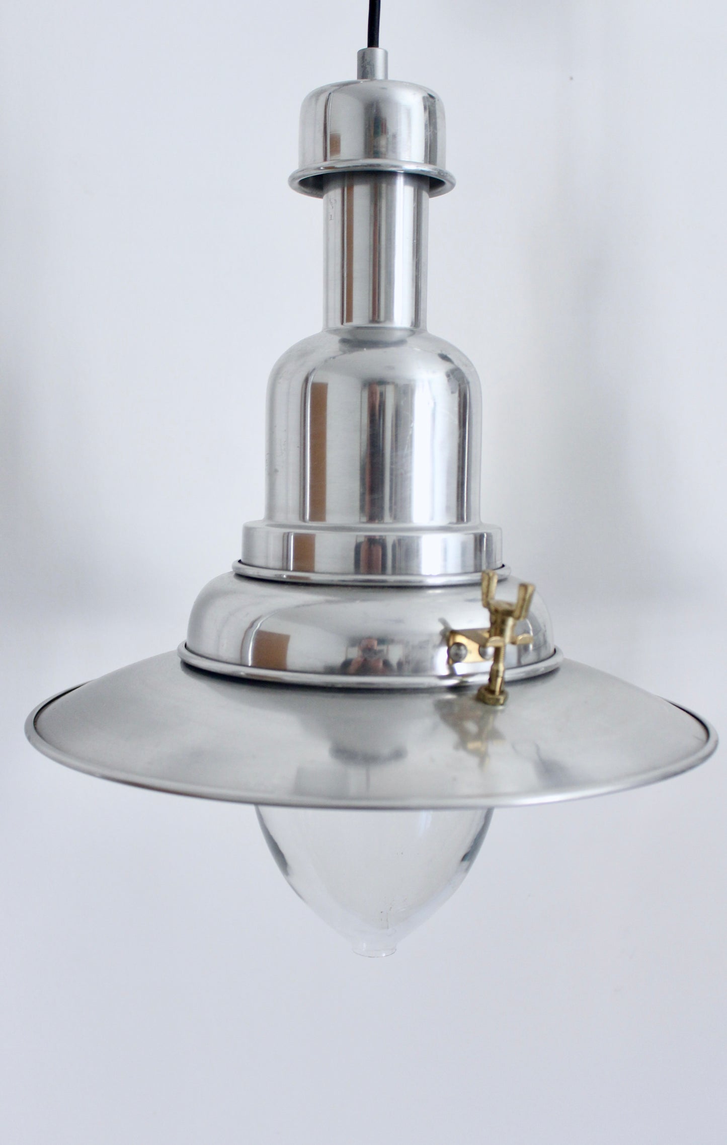 Pair of IKEA OTTAVA Industrial Aluminum Pendant Lights (Discontinued)