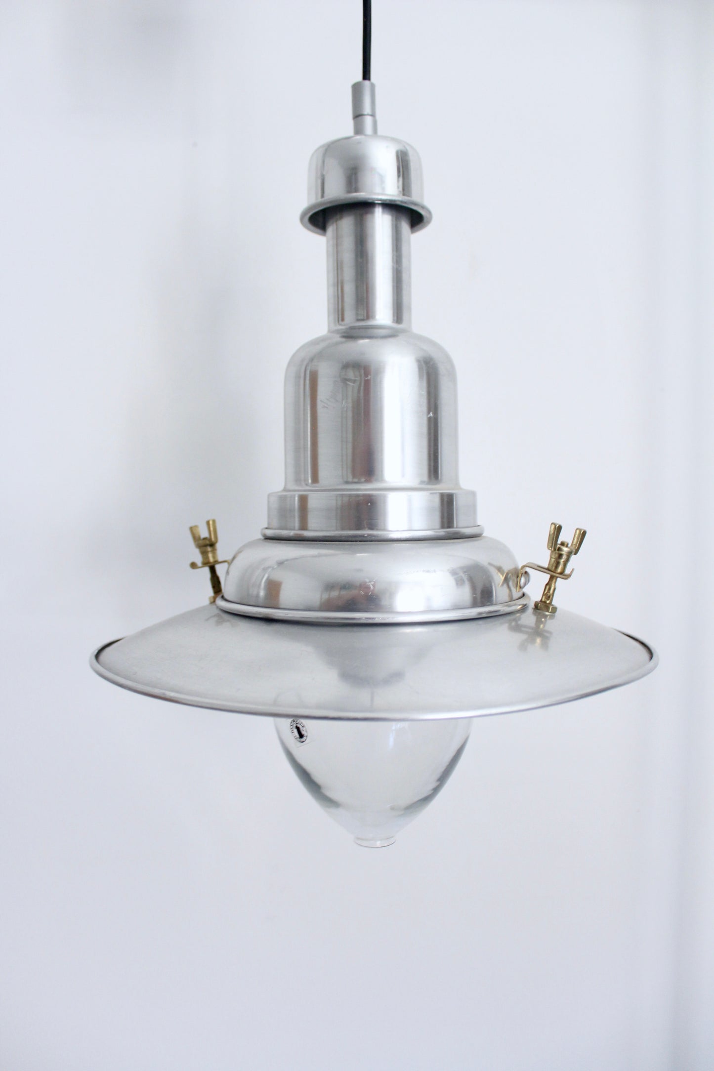 Pair of IKEA OTTAVA Industrial Aluminum Pendant Lights (Discontinued)