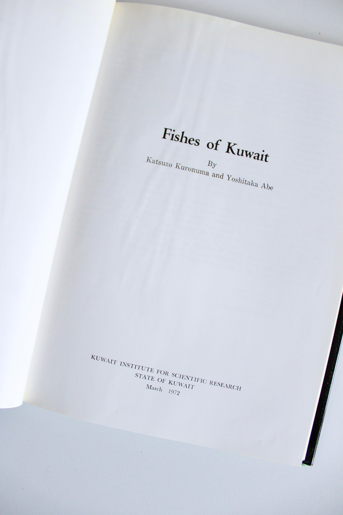 Fishes of Kuwait (1972 First Edition) – KISR Natural History Book with Dust Jacket