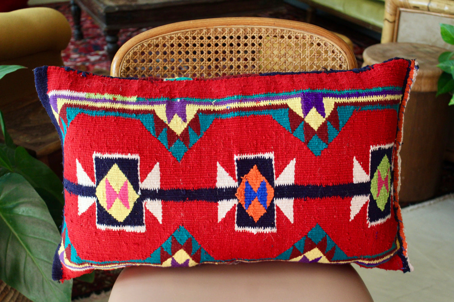 Vintage Arabian Sadu Kilim Pillow