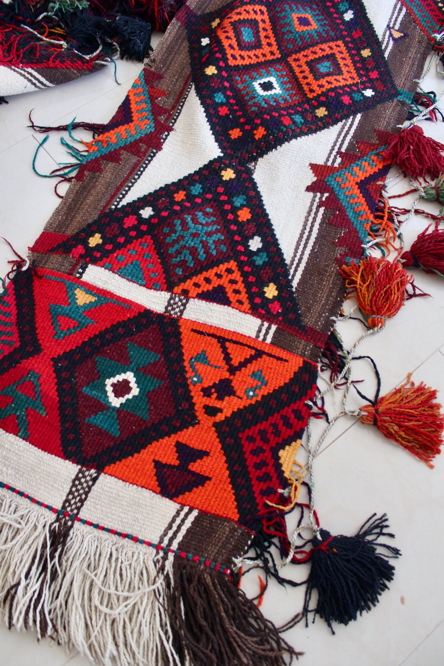 XL Vintage Syrian Sadu Tent Wall Hanging