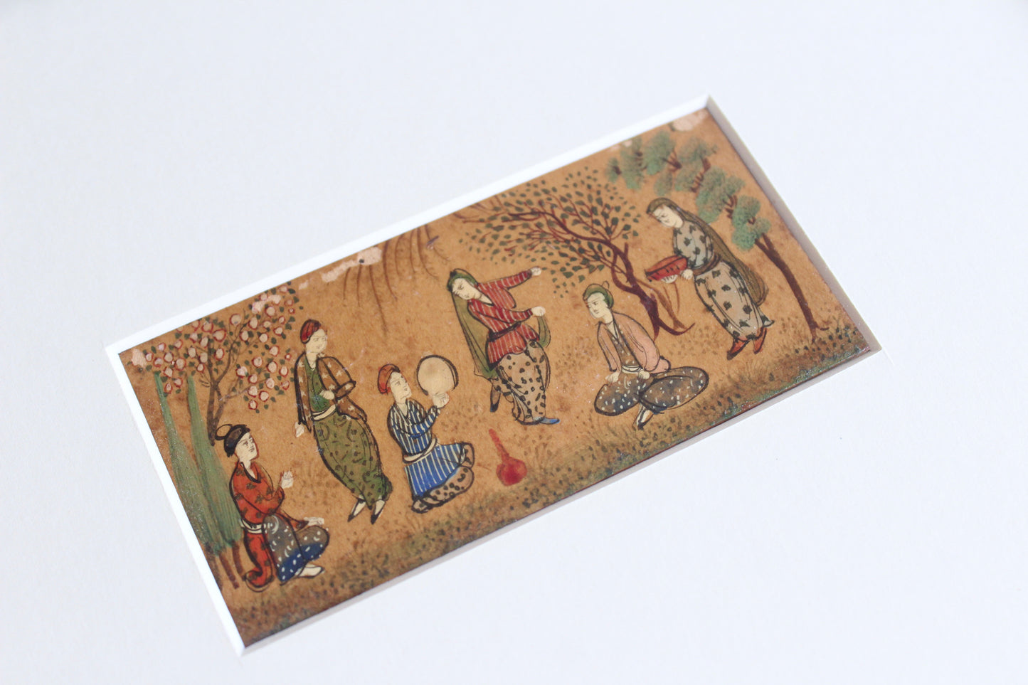 Vintage Persian Miniature Garden Gathering