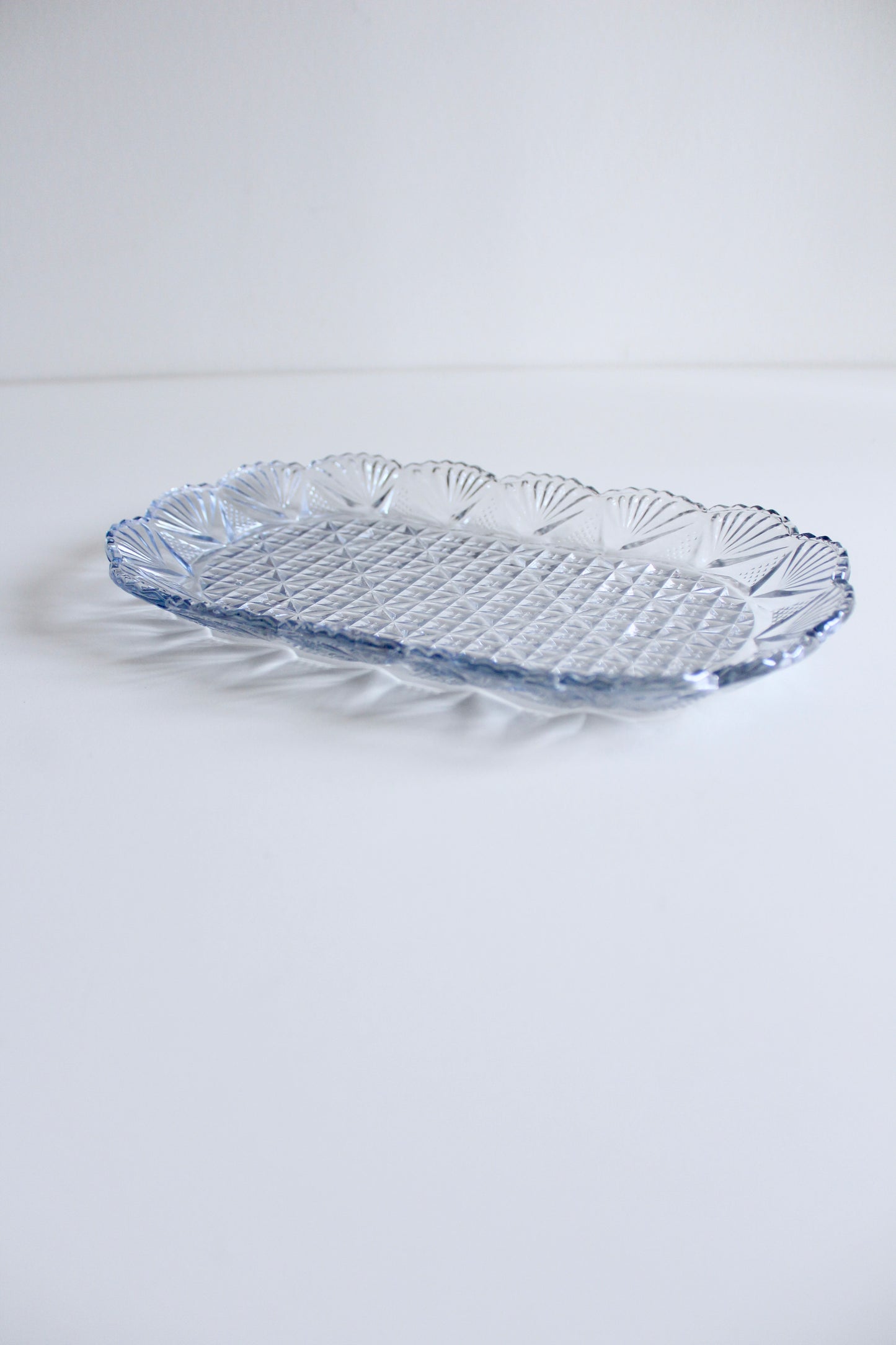 Vintage Pressed Glass Catchall Tray