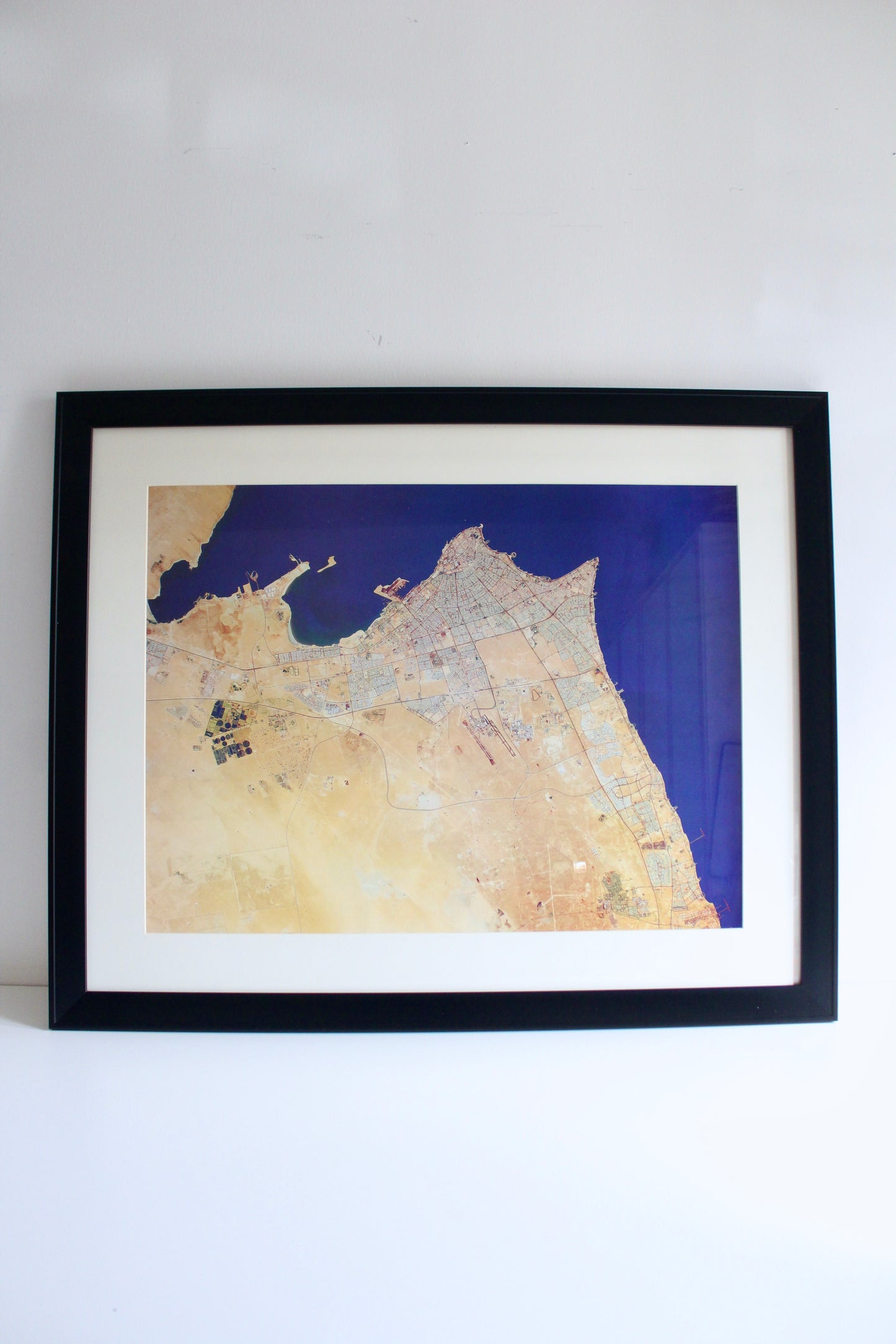Vintage Aerial Photograph of Kuwait City, Circa 2005