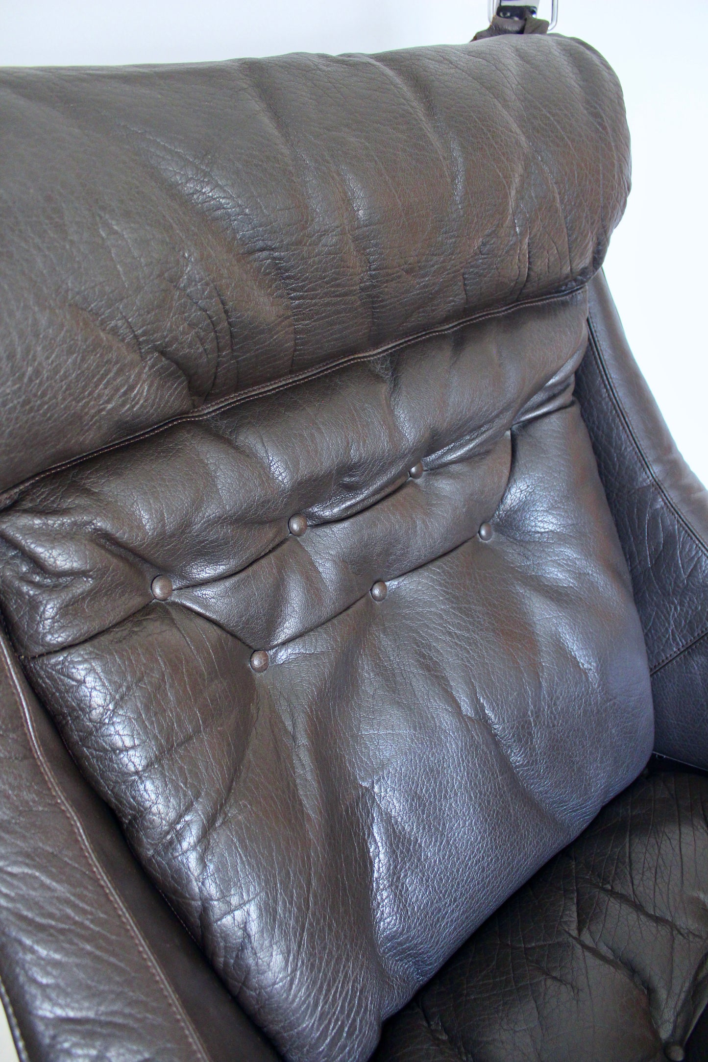 Pair of Early Chrome Falcon Lounge Chairs by Sigurd Ressell for Vatne Møbler