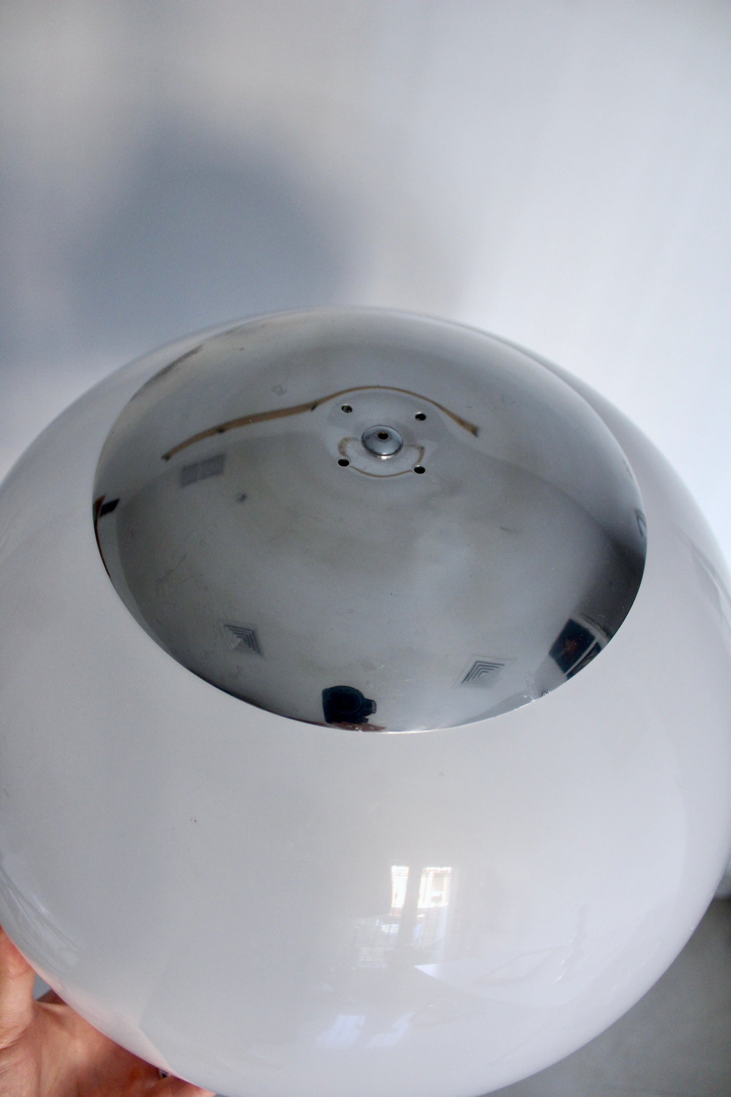 Vintage Space Age Chrome & Acrylic Floor Lamp