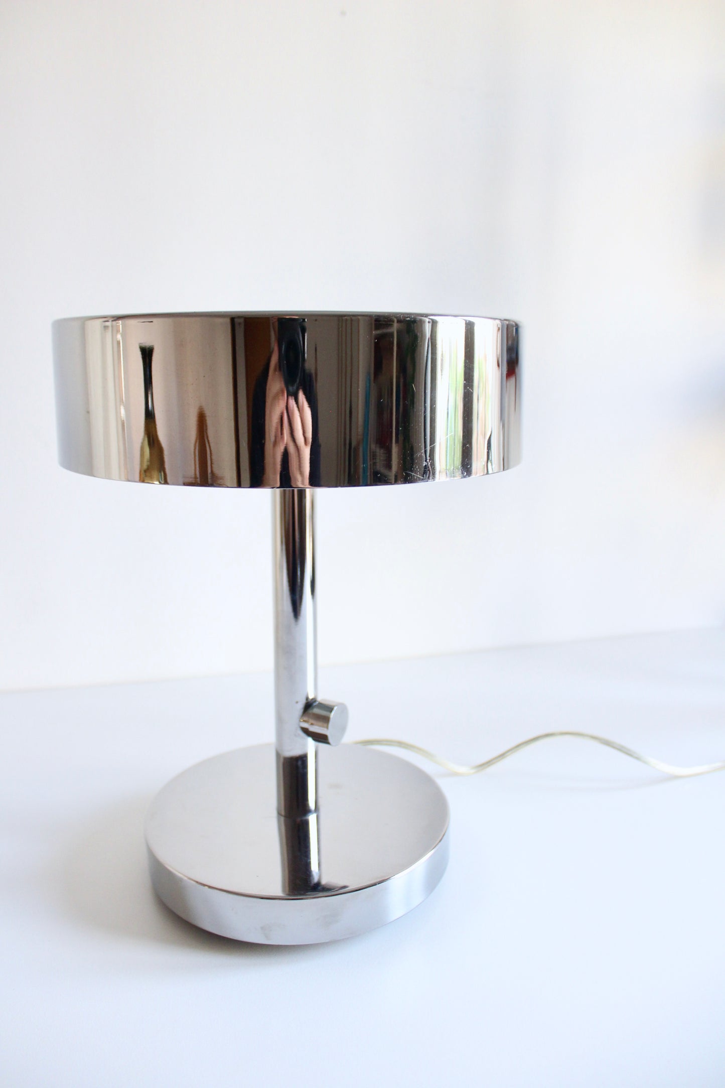 Discontinued IKEA STOCKHOLM 2017 Chrome Table Lamp by Ola Wihlborg