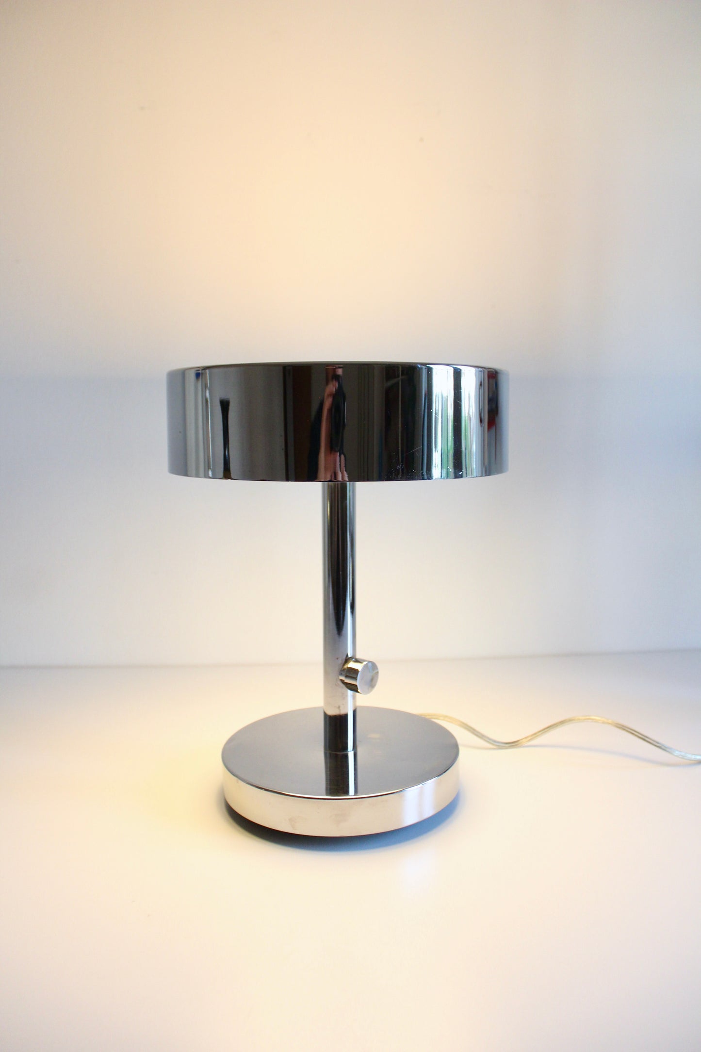 Discontinued IKEA STOCKHOLM 2017 Chrome Table Lamp by Ola Wihlborg