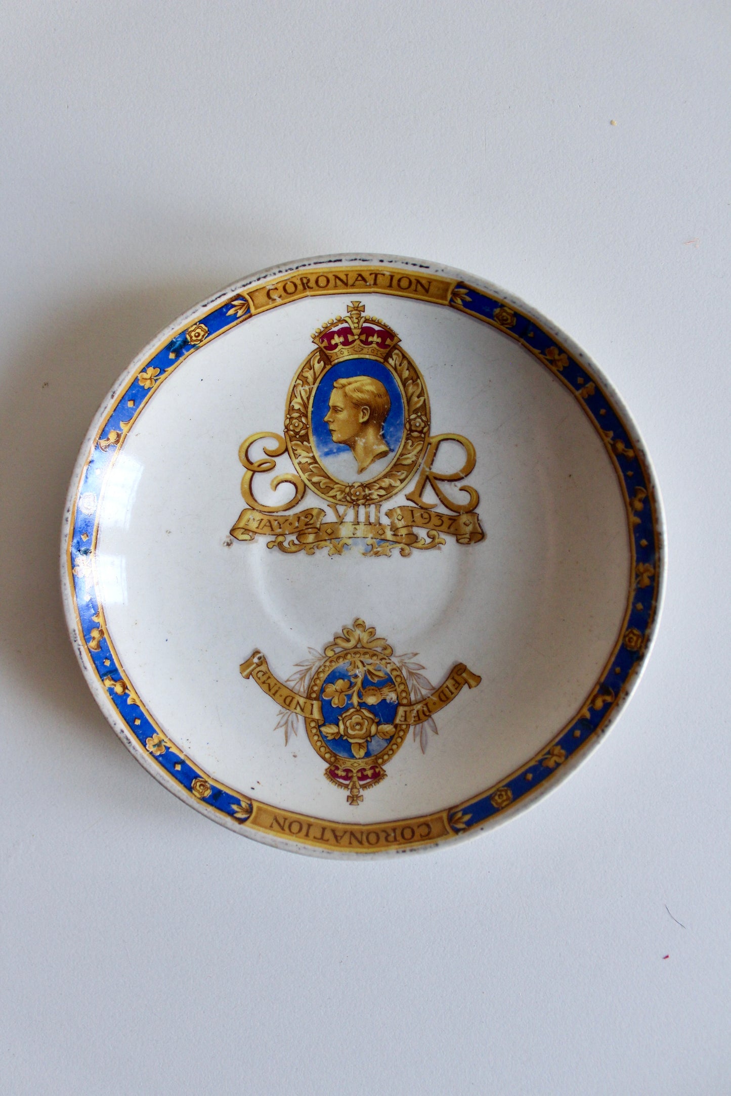 1937 Edward VIII “Coronation That Never Was” Commemorative Saucer