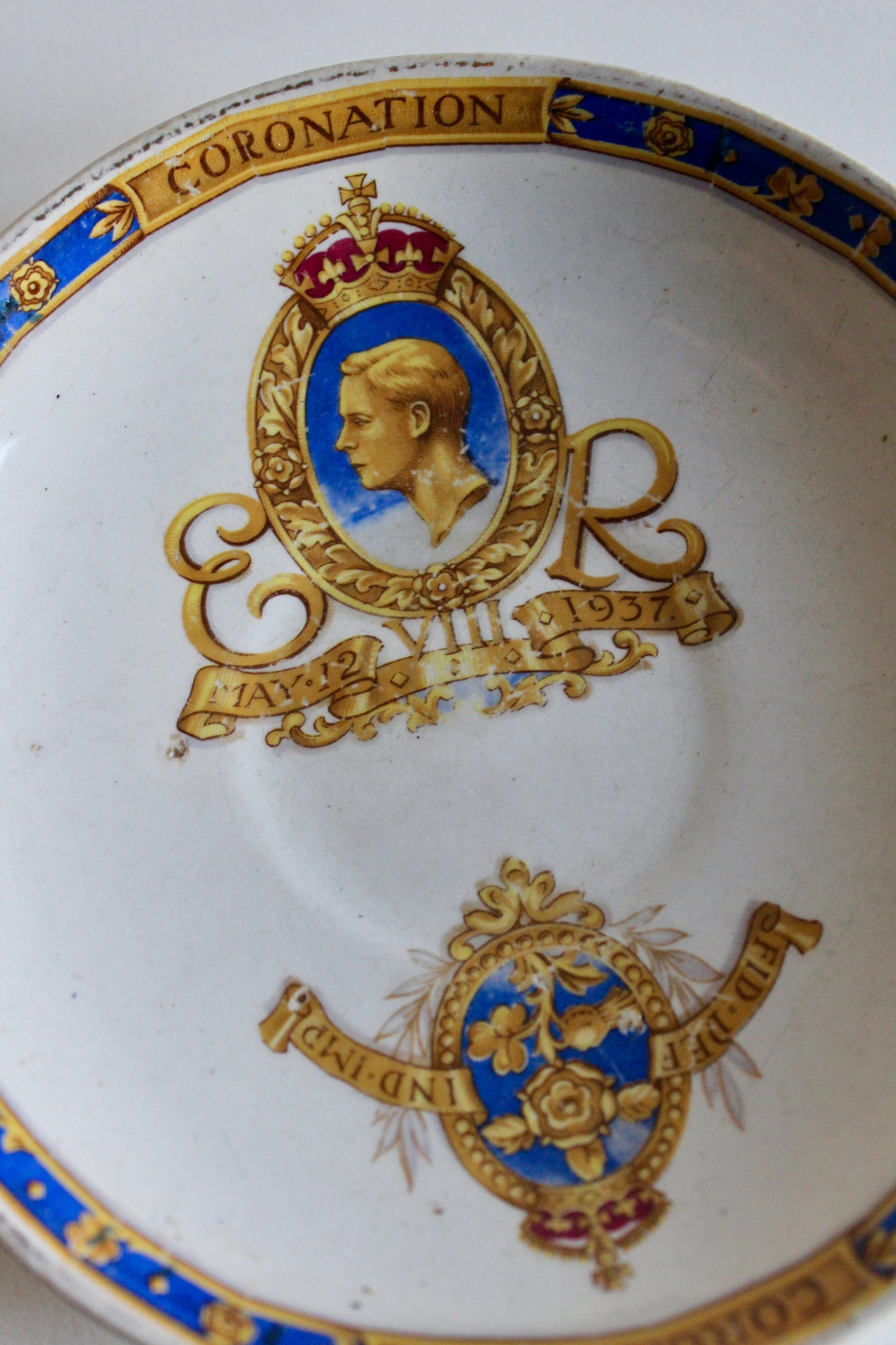 1937 Edward VIII “Coronation That Never Was” Commemorative Saucer