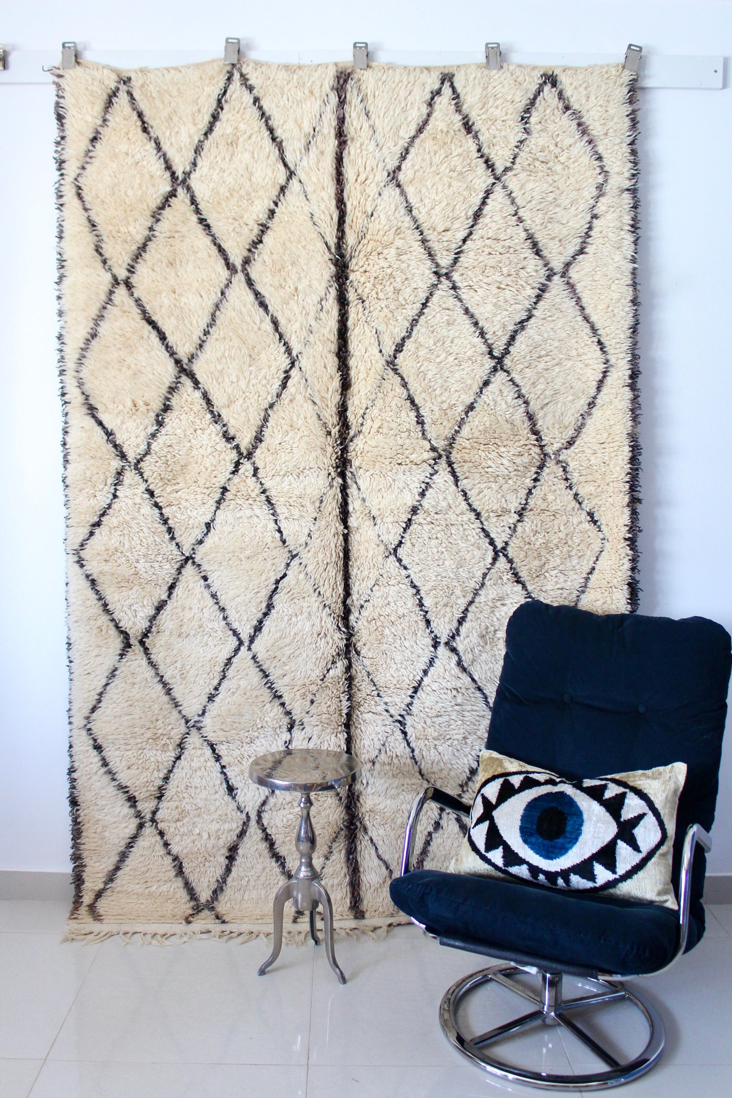 Vintage Beni Ourian Moroccan Carpet 171x260