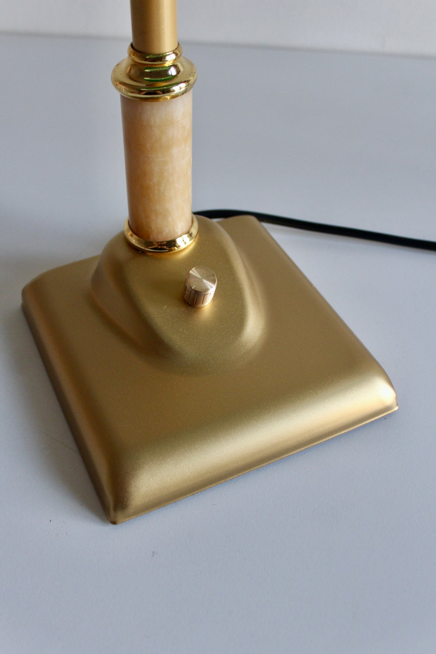 Green Glass Banker’s Desk Lamp