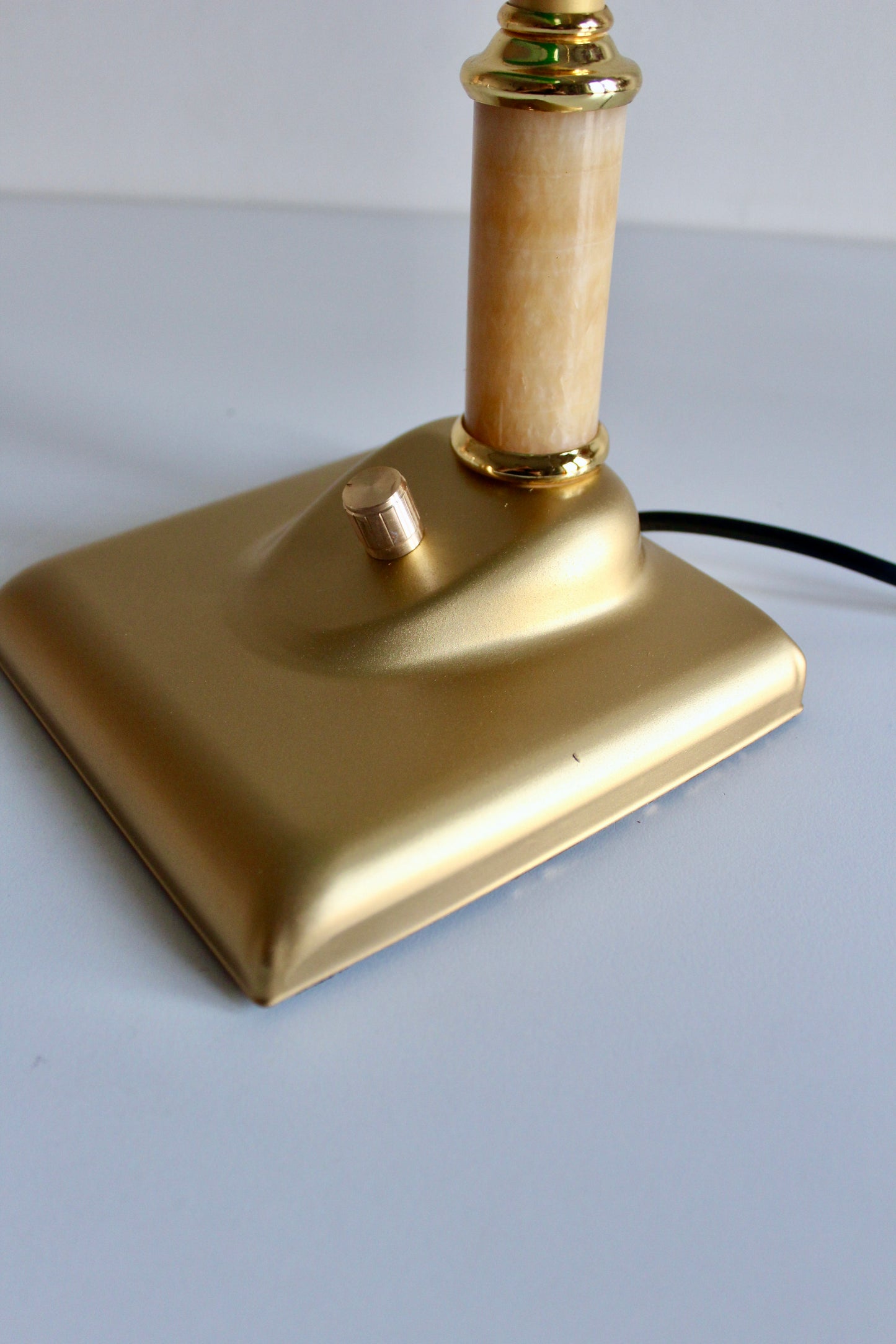 Green Glass Banker’s Desk Lamp