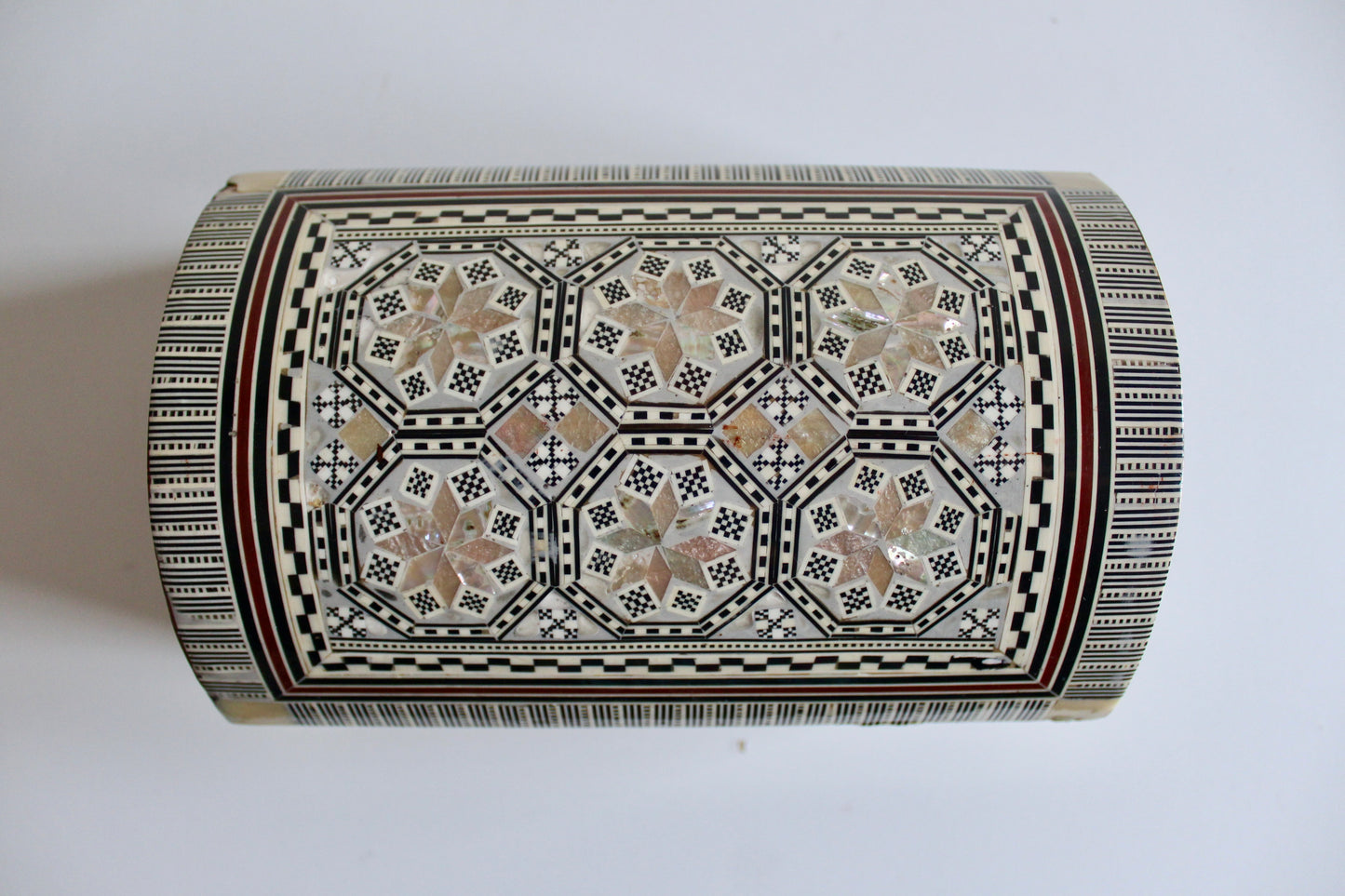 Vintage Syrian Mosaic Inlaid Jewellery Box