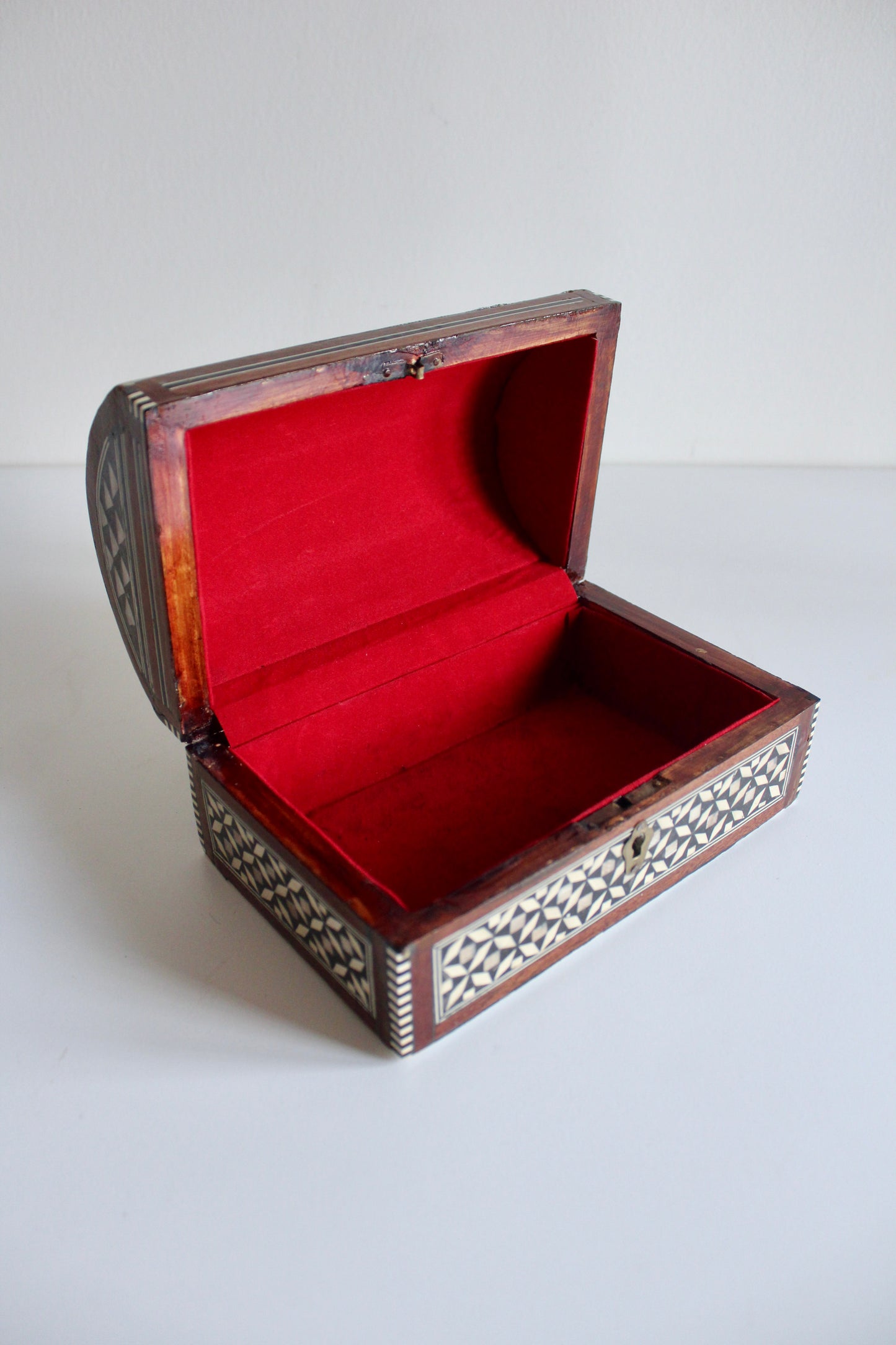 Vintage Syrian Mosaic Inlaid Jewellery Box