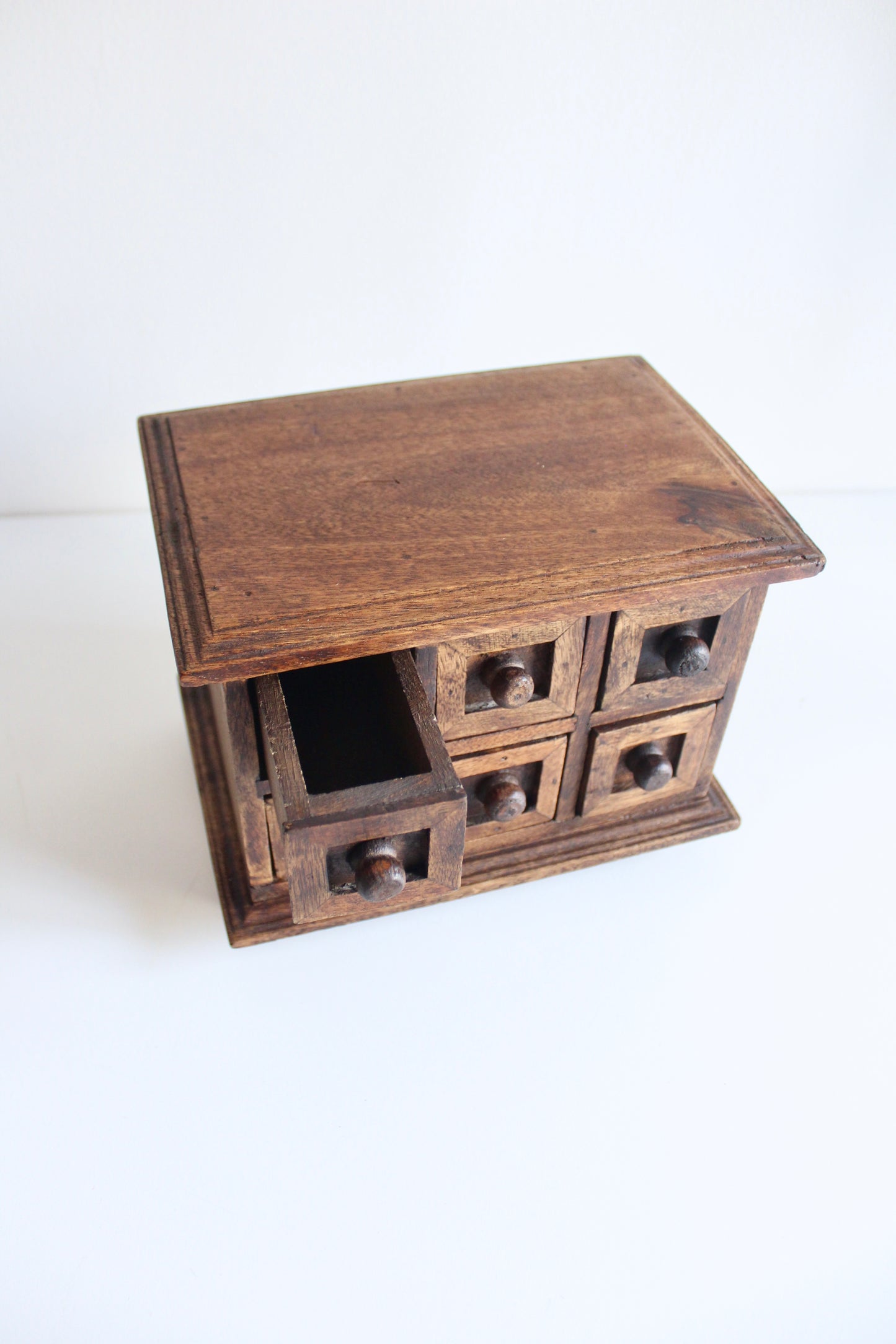 Vintage Indian-Style Six-Drawer Apothecary Chest