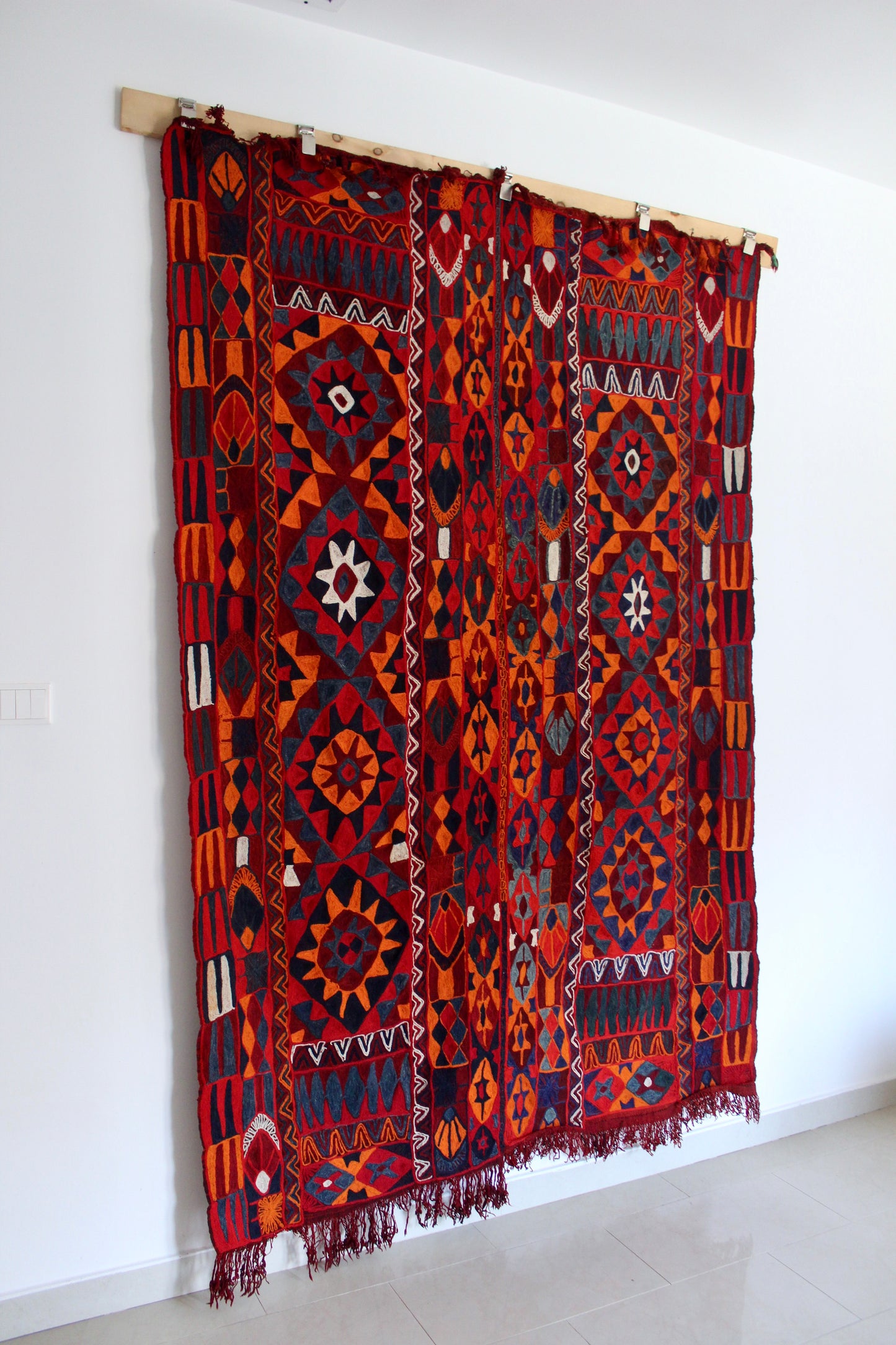 Vintage Iraqi Ma’dan Marsh Arab Embroidered Wedding Blanket