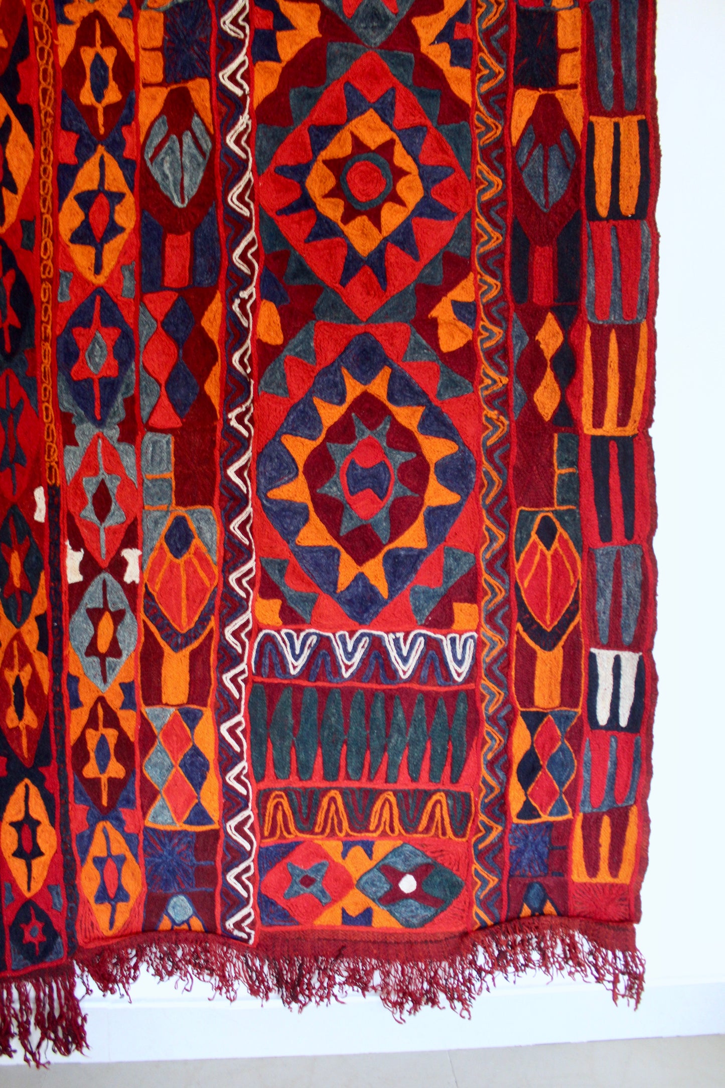 Vintage Iraqi Ma’dan Marsh Arab Embroidered Wedding Blanket