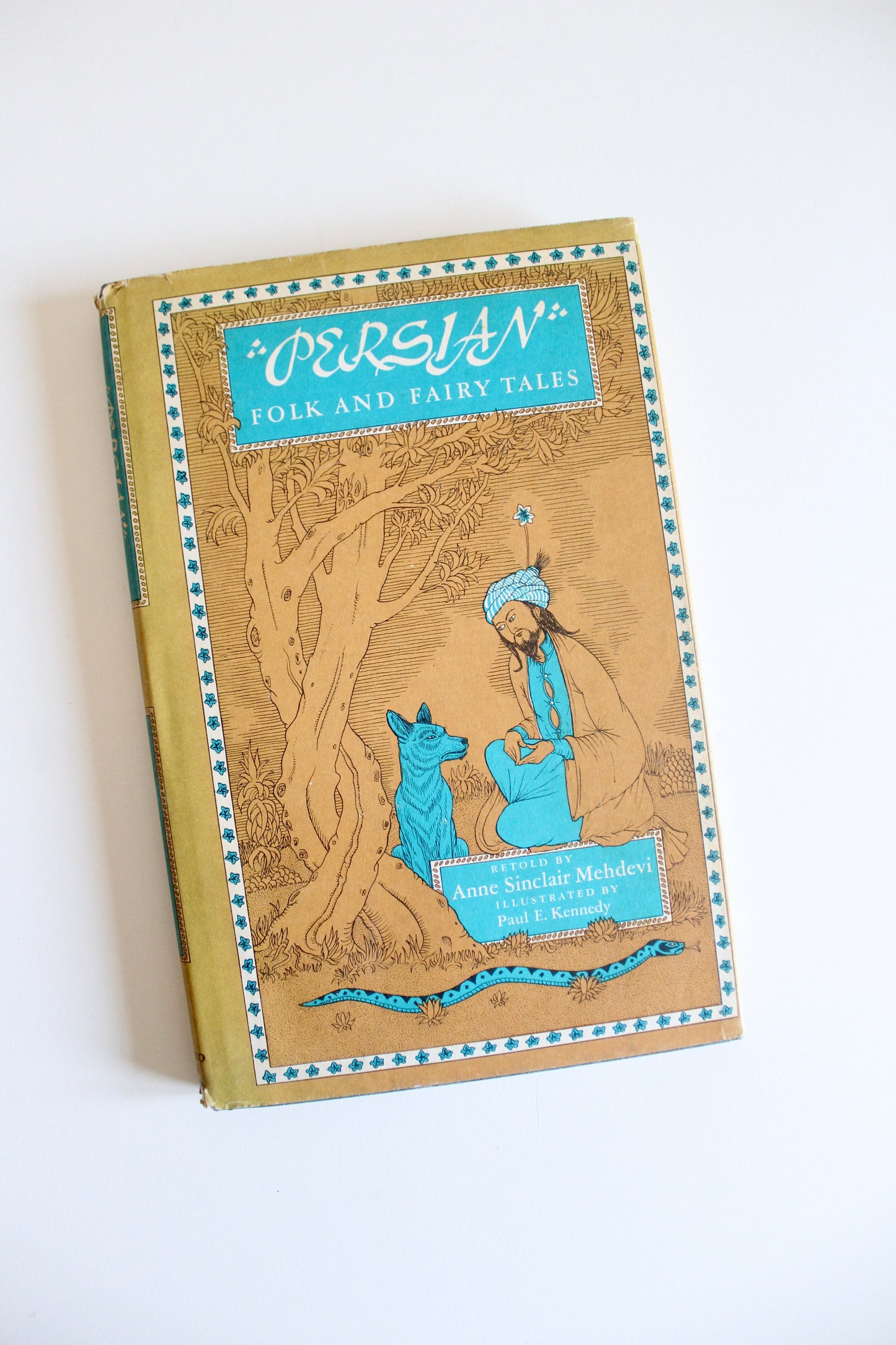 Vintage 1971 Persian Folk and Fairy Tales – Illustrated Hardcover with Tehran Inscription