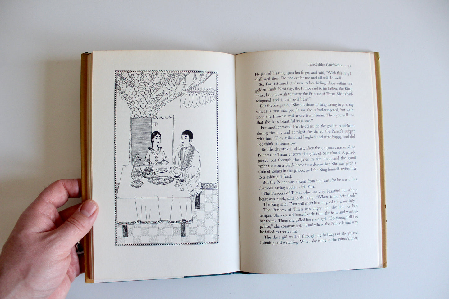 Vintage 1971 Persian Folk and Fairy Tales – Illustrated Hardcover with Tehran Inscription