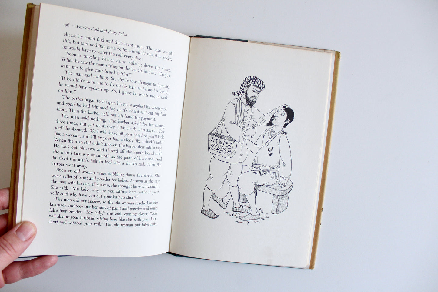 Vintage 1971 Persian Folk and Fairy Tales – Illustrated Hardcover with Tehran Inscription