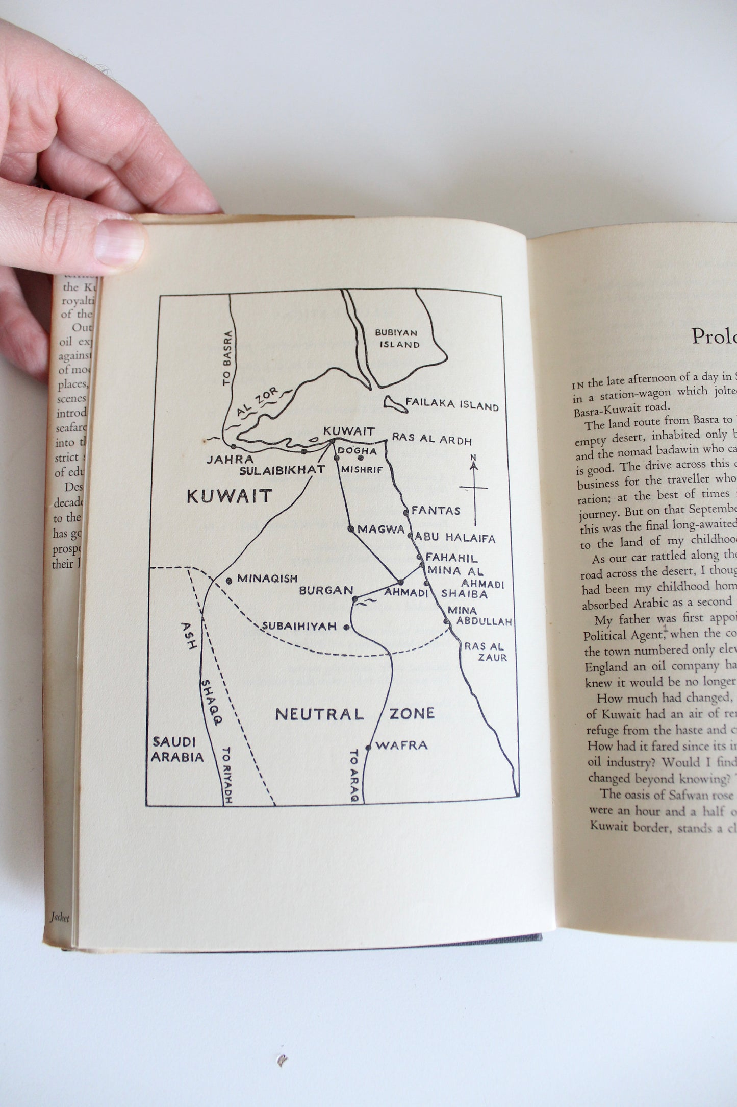 1956 First Edition Kuwait Was My Home by Zahra Freeth – Original Jacket & Kuwait Inscription