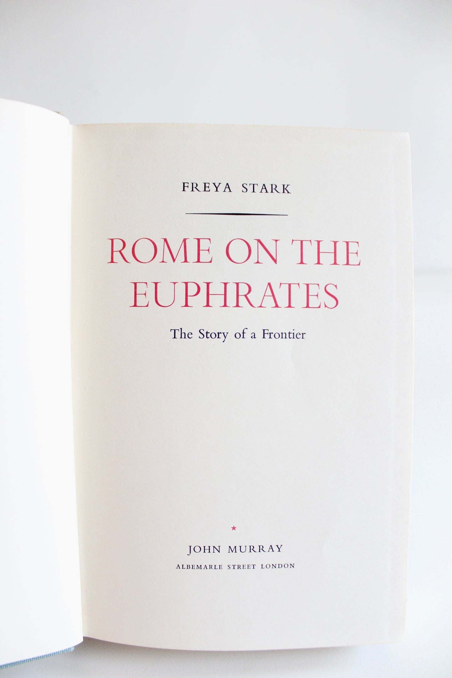 1966 First Edition Rome on the Euphrates by Freya Stark – Middle East History & Travel