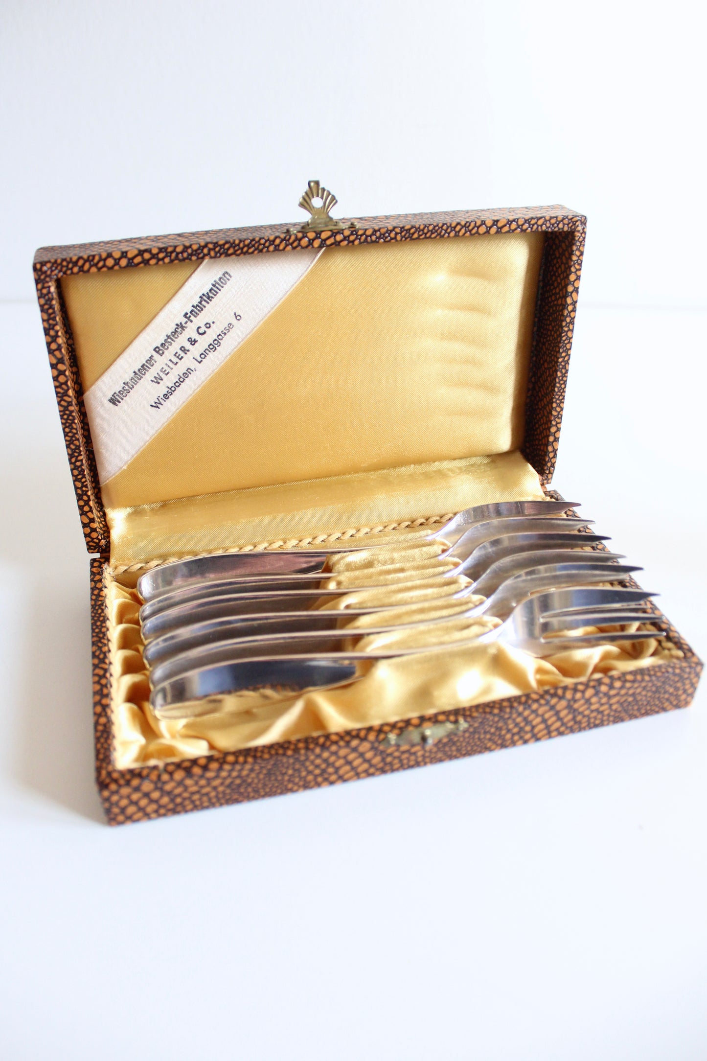 1930s German BSF Platura Silver-Plated Dessert Cutlery – Boxed Set of 12(Benefits Charity!)