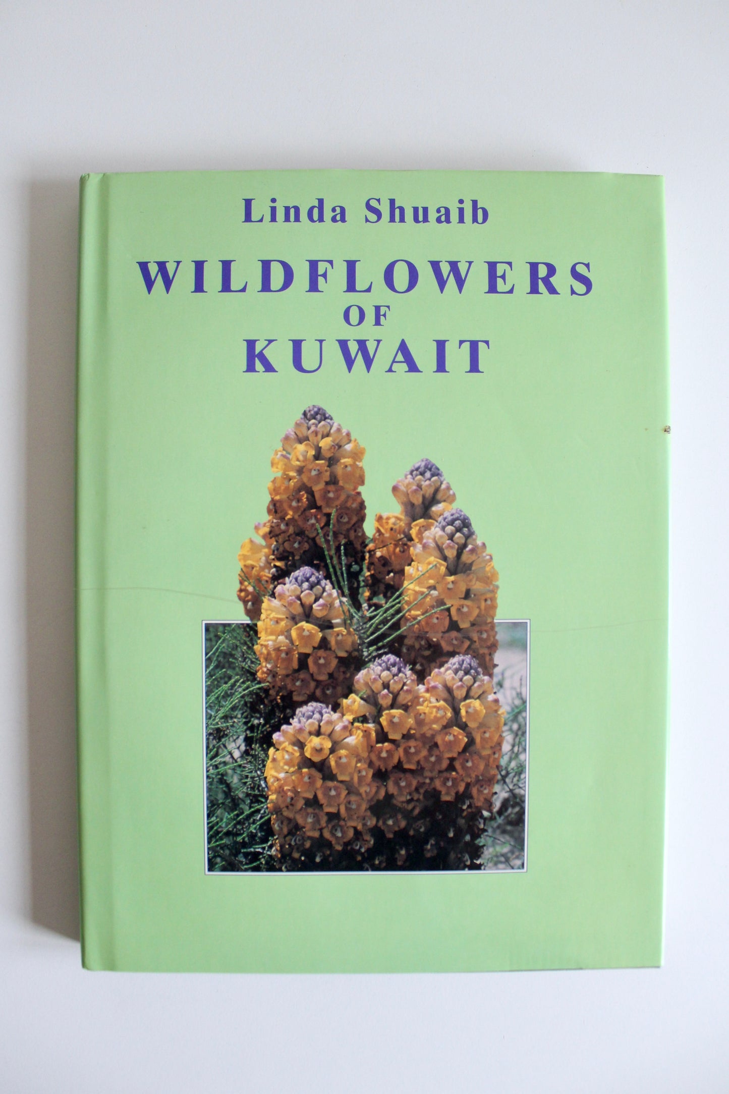 Vintage 1995 "Wildflowers of Kuwait" Hardcover by Linda Shuaib – Rare Kuwait Natural History Book