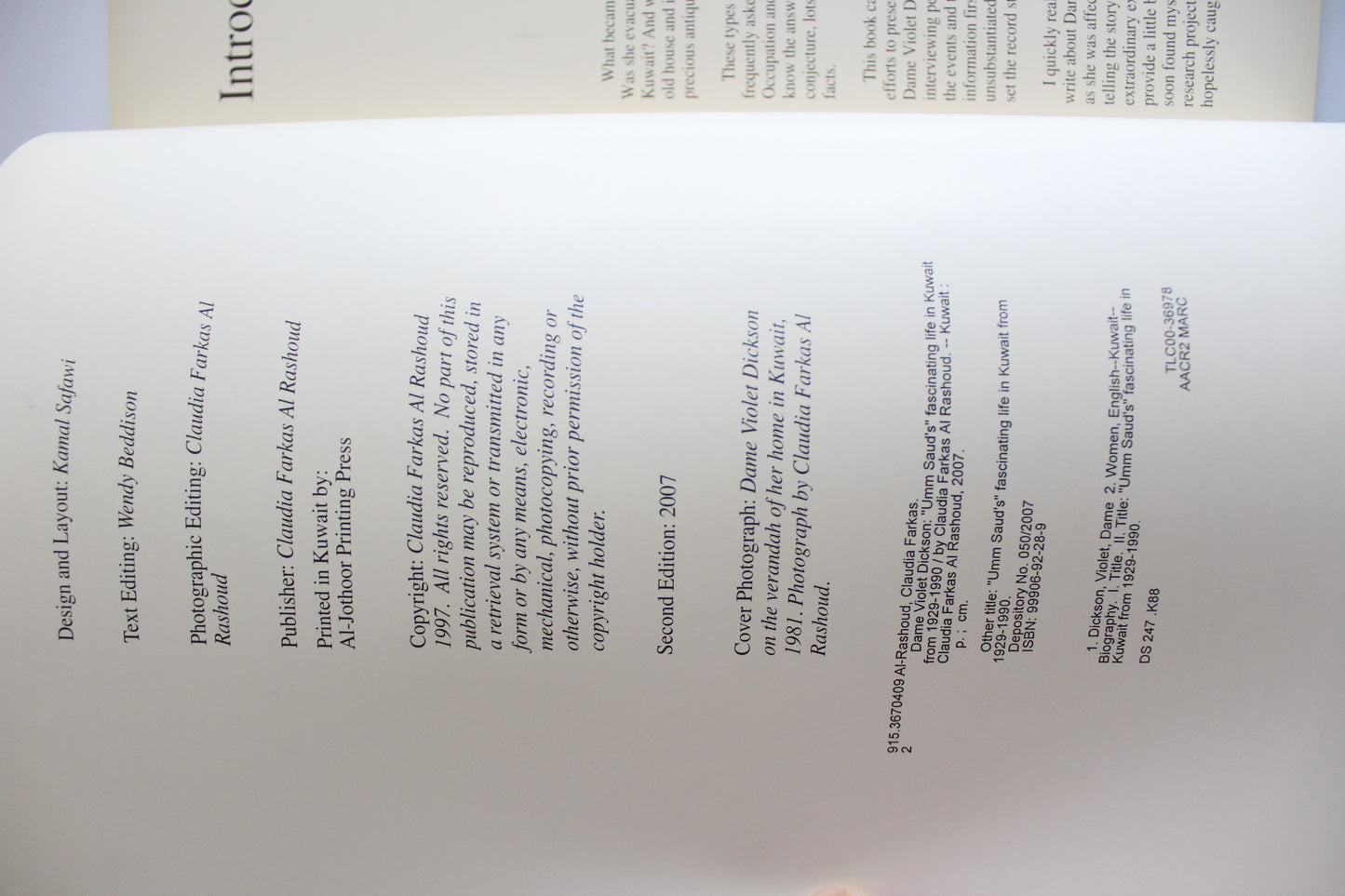 Dame Violet Dickson by Claudia Farkas Al Rashoud (Benefits Charity!)