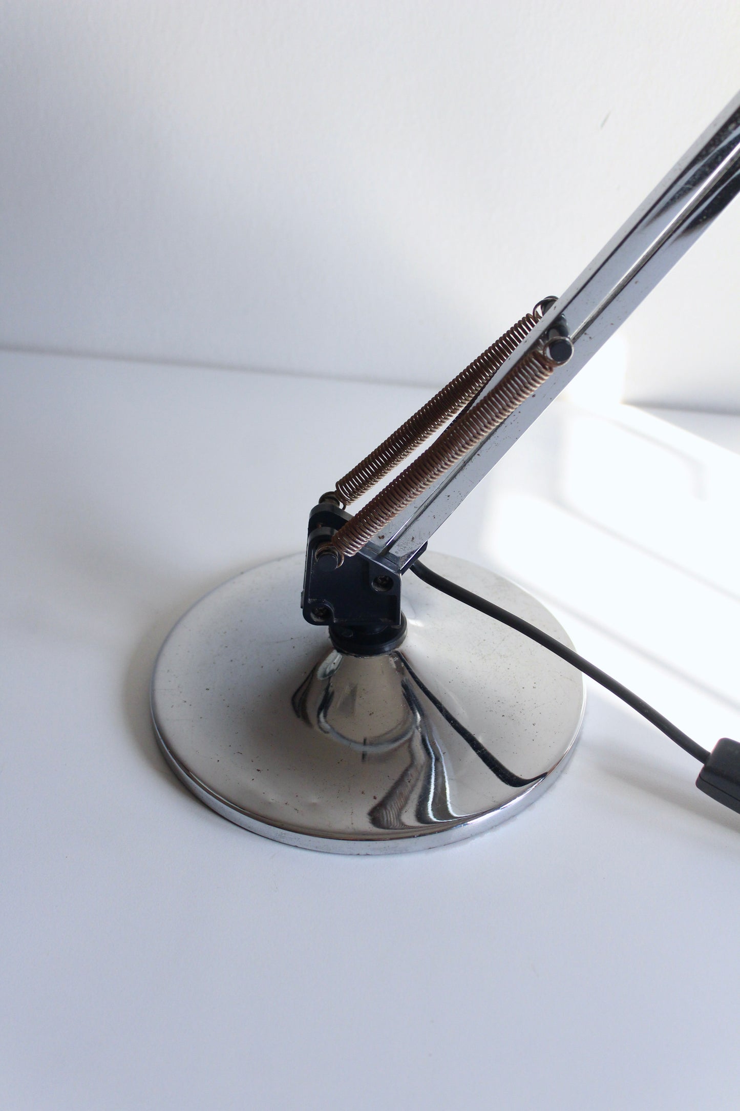 Vintage Chrome Articulated Desk Lamp, c. 1970s–80s