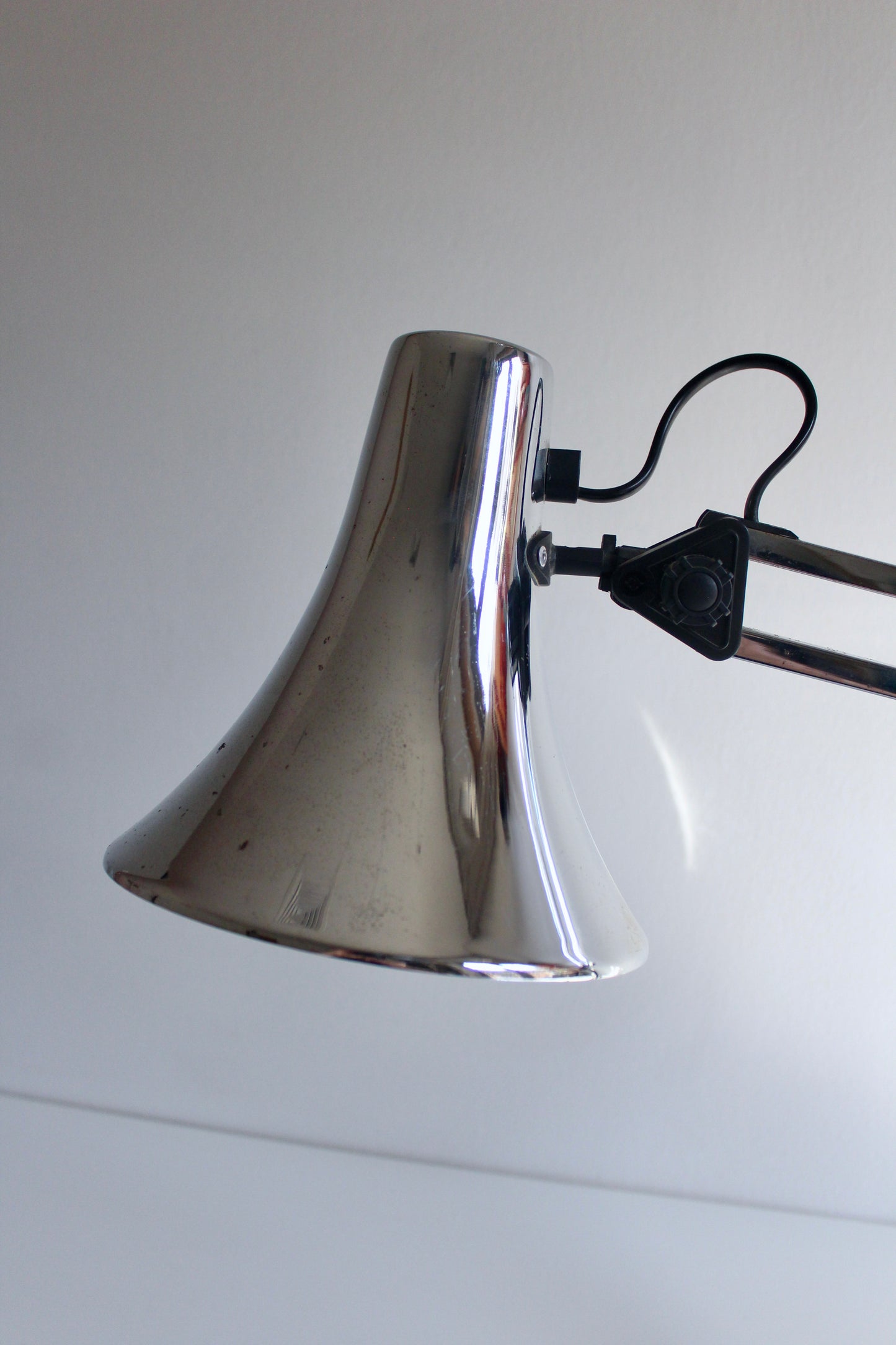 Vintage Chrome Articulated Desk Lamp, c. 1970s–80s
