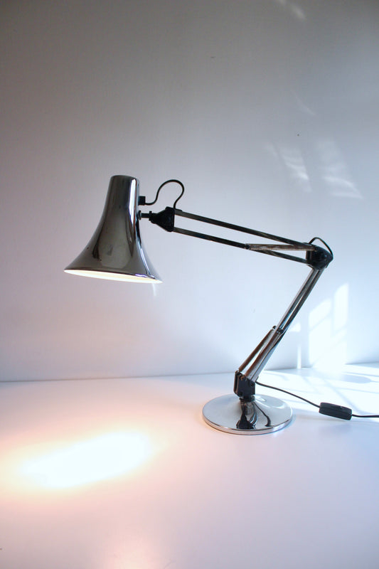 Vintage Chrome Articulated Desk Lamp, c. 1970s–80s