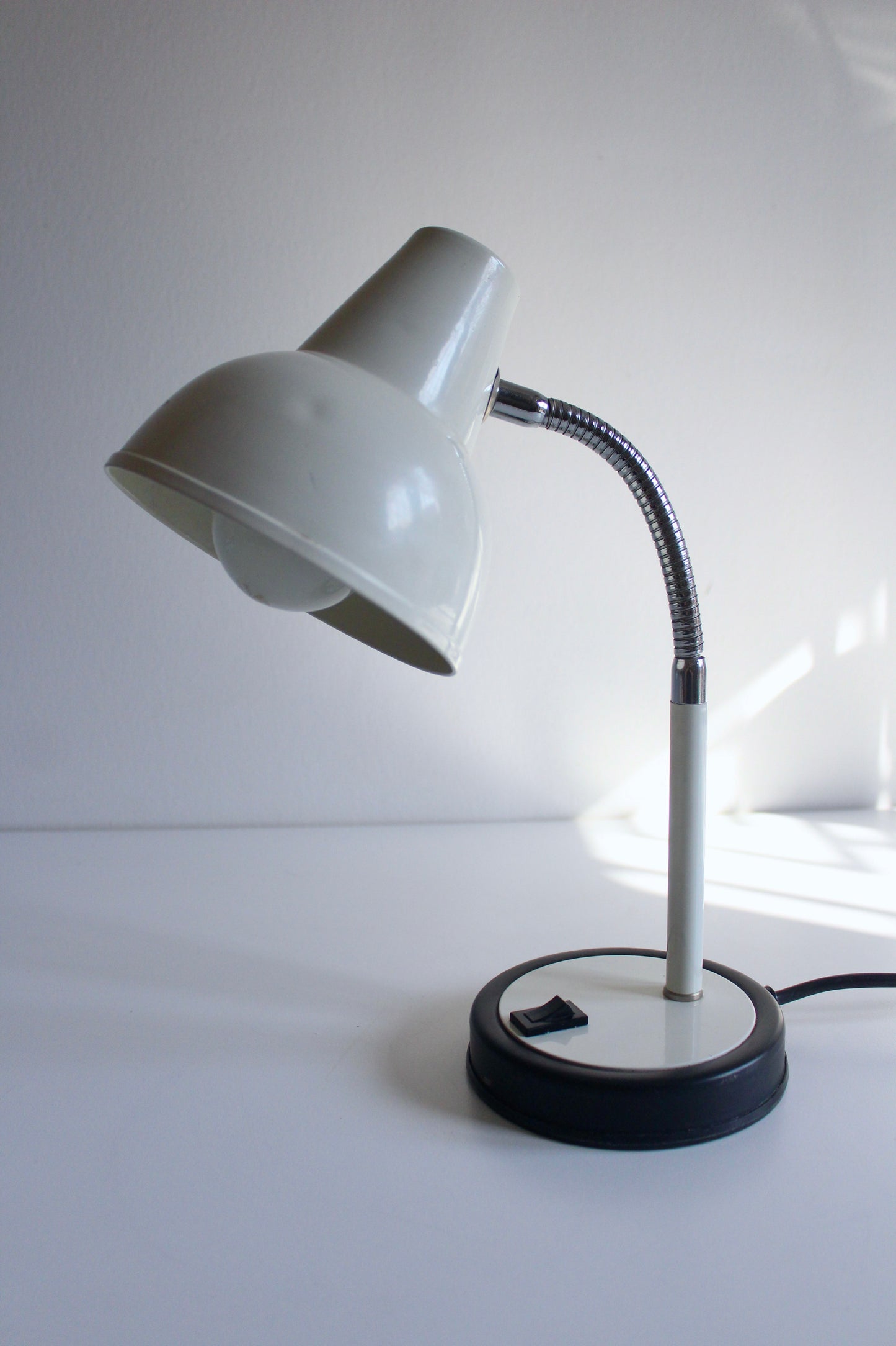 Vintage Italian BHS Gooseneck Desk Lamp, c. 1980s