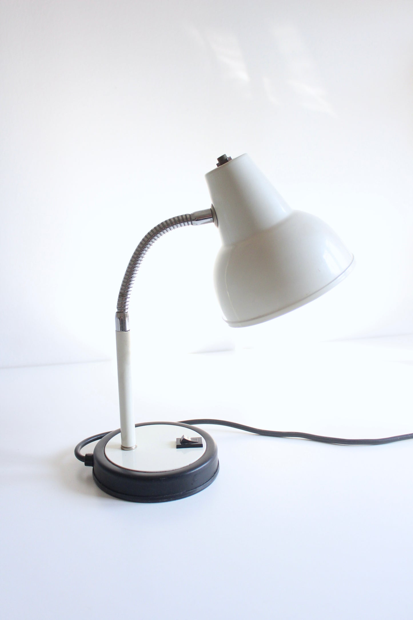Vintage Italian BHS Gooseneck Desk Lamp, c. 1980s