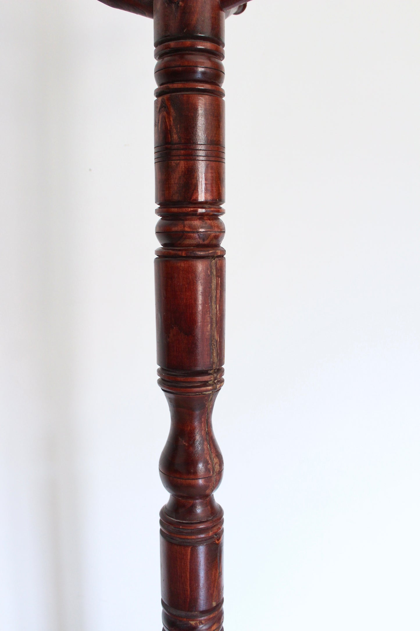 Early 20th Century Indian Turned Wood Hall Tree / Coat Stand