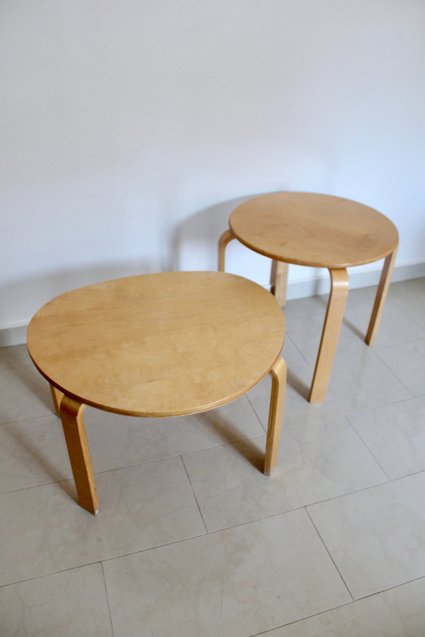 IKEA SVALSTA Birch Nesting Tables – Set of Two