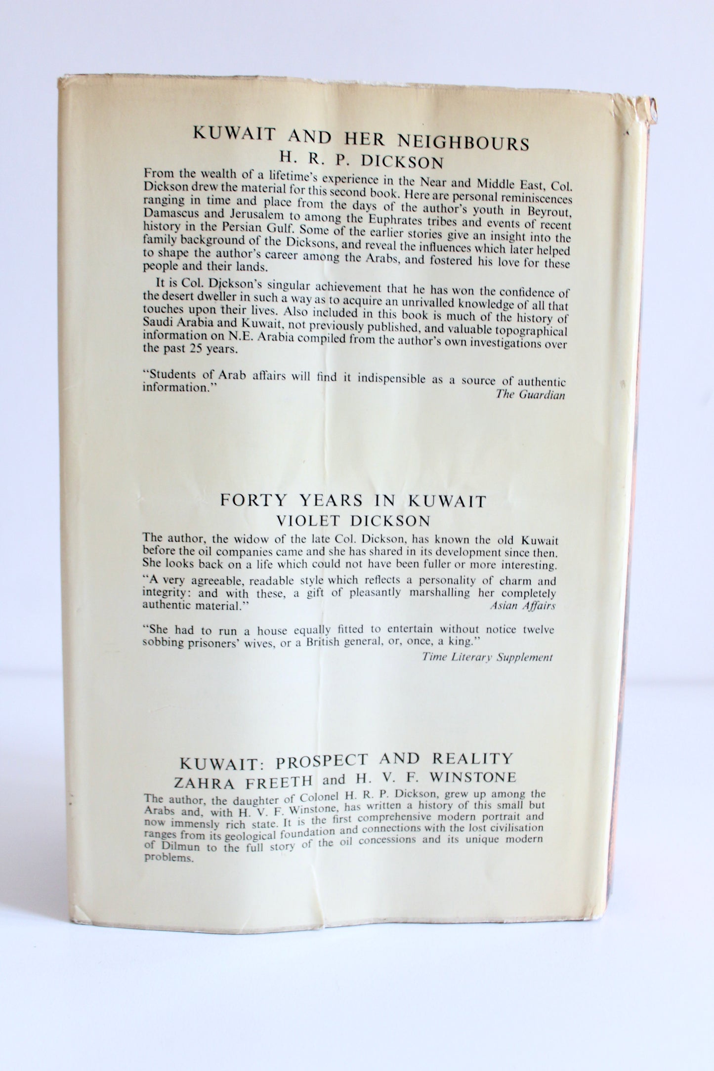 1972 The Arab of the Desert by H.R.P. Dickson – Fifth Impression with Original Dust Jacket
