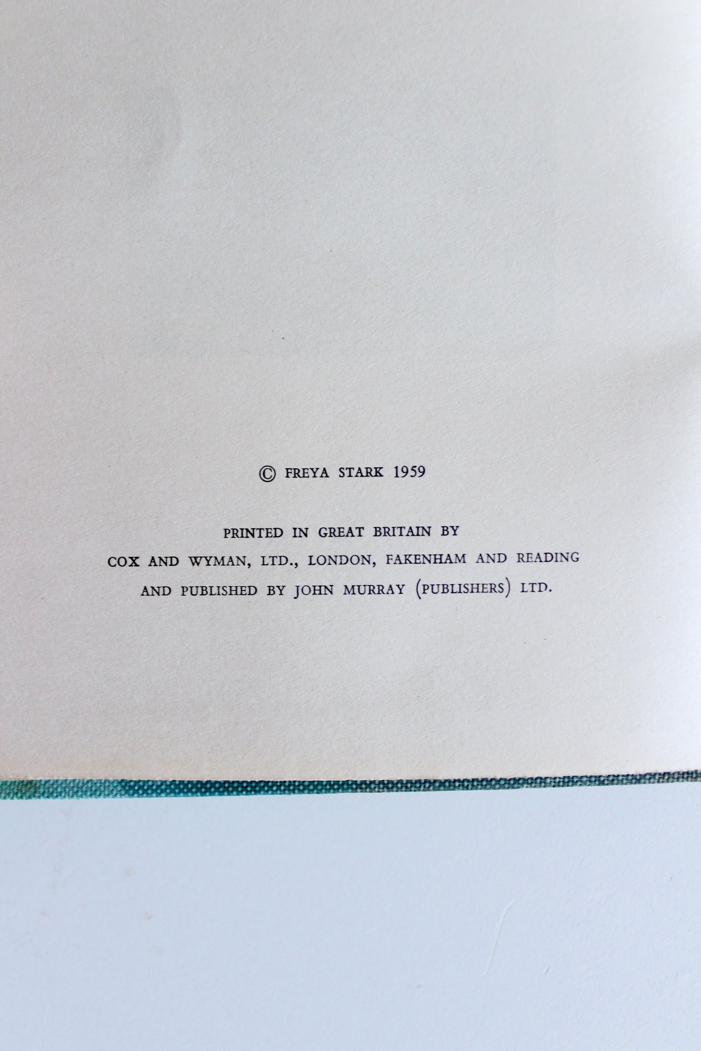 1959 First Edition Riding to the Tigris by Freya Stark – Original Dust Jacket