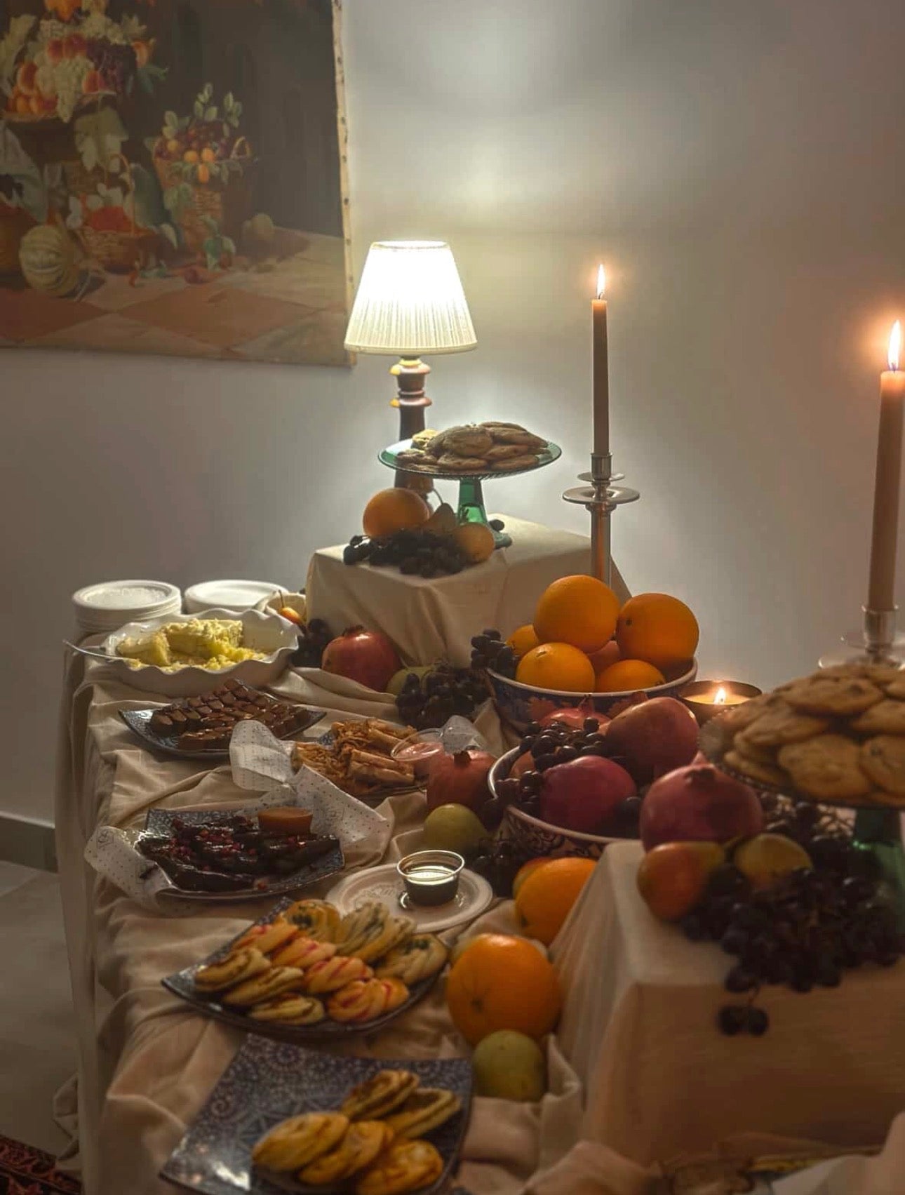 Antique French Pewter Candlesticks