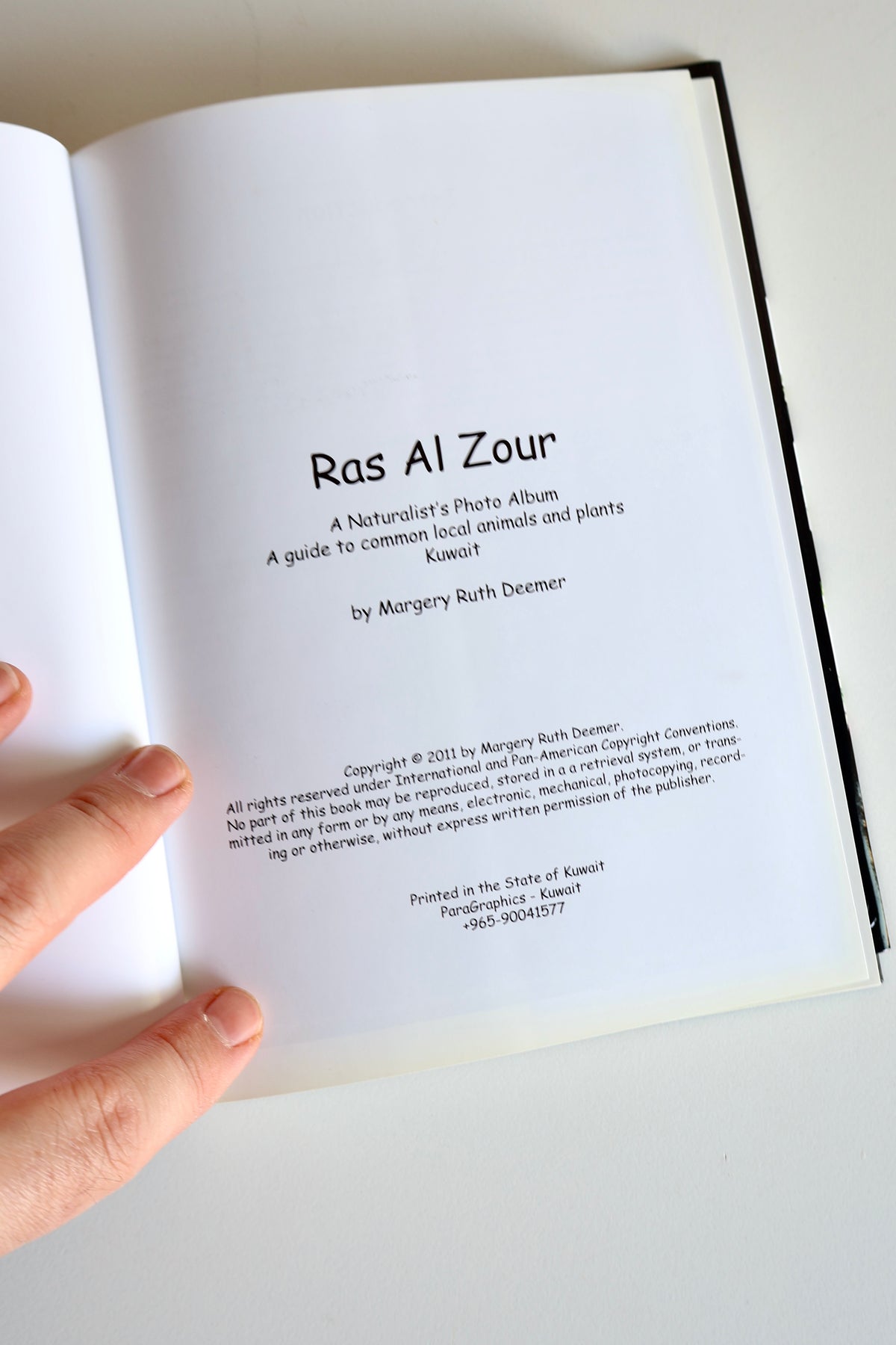 2011 Ras Al-Zour: A Naturalist’s Photo Album – Margery Ruth Deemer | Kuwait Wildlife & Natural History